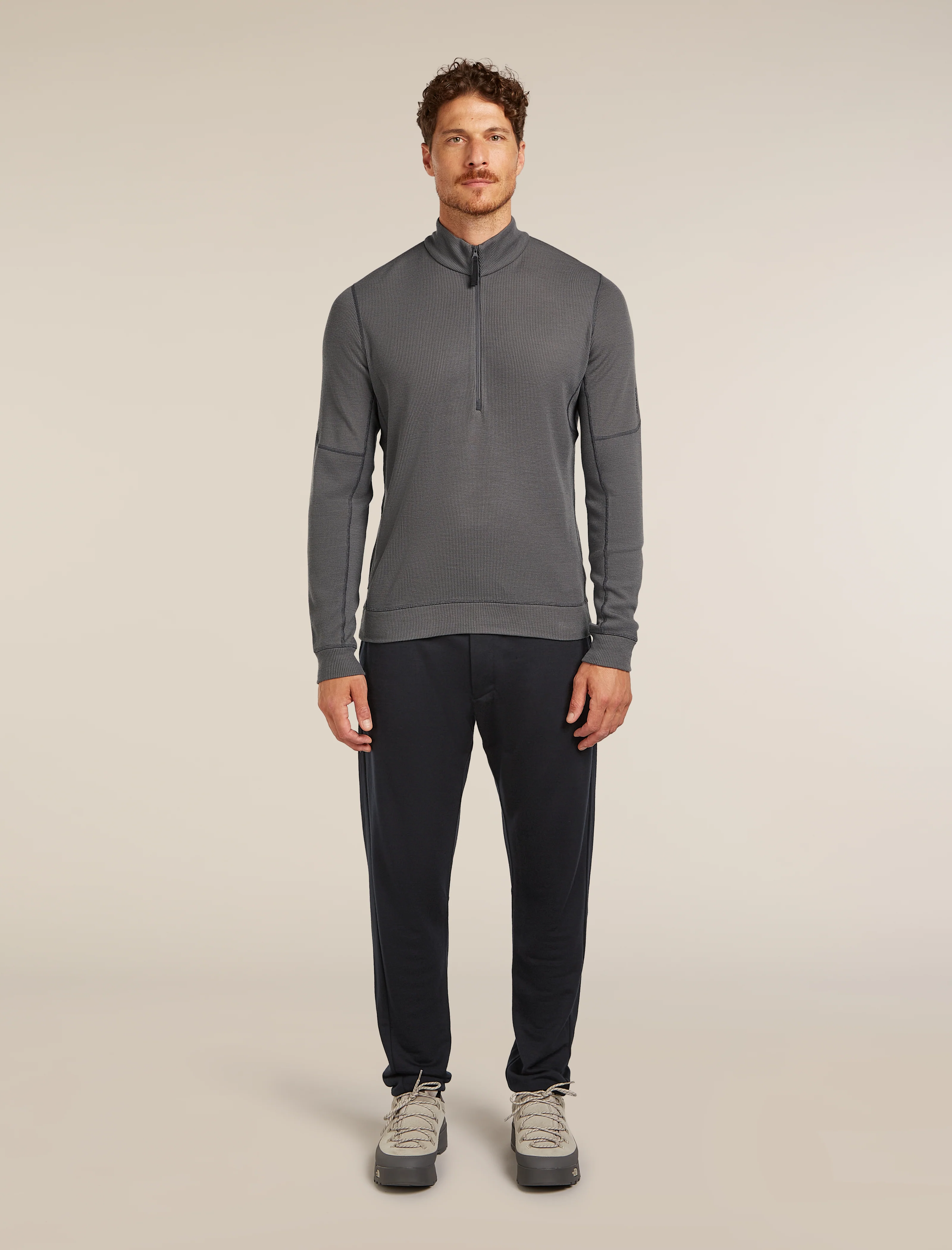 260 Waffle Knit Wander Half Zip Top - Image 3