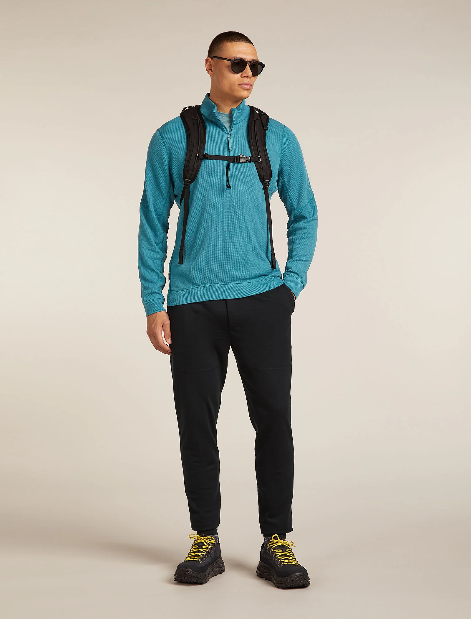 260 Waffle Knit Wander Half Zip Top - Image 4