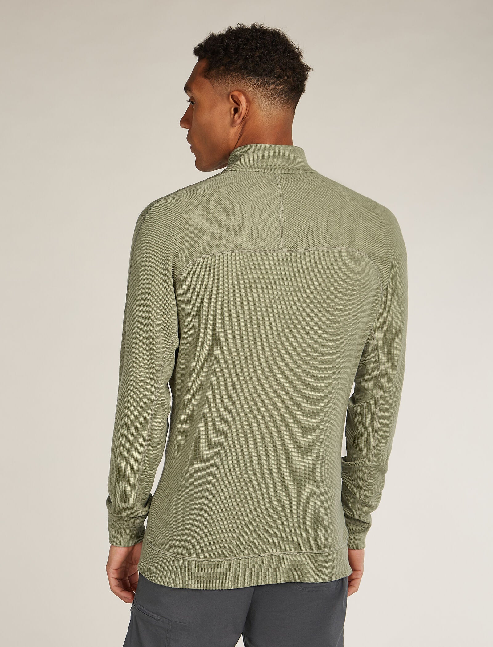 Men's Merino 260 Waffle Knit Wander Long Sleeve Half Zip - Image 2