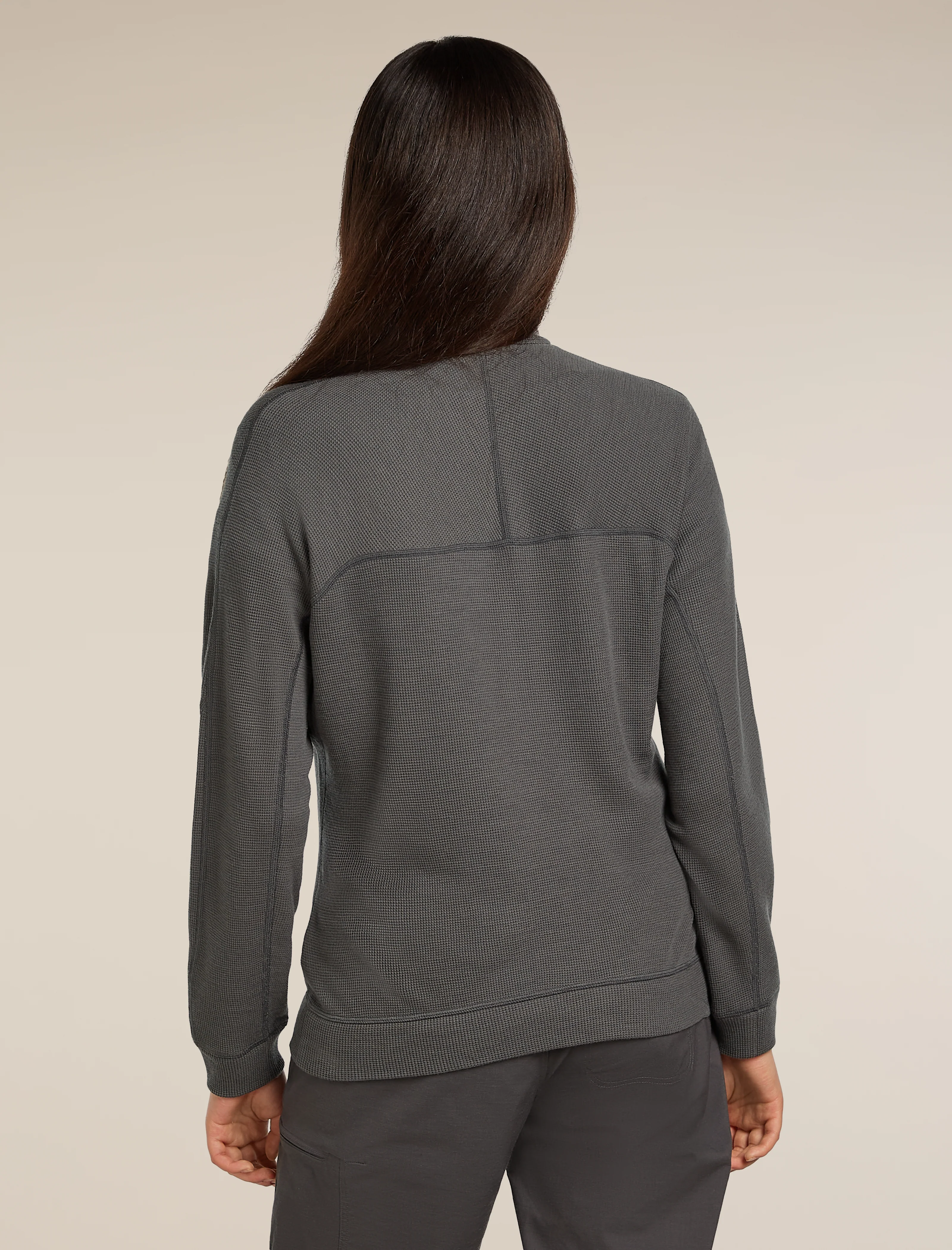 260 Waffle Knit Wander Half Zip Thermal Top - Image 2