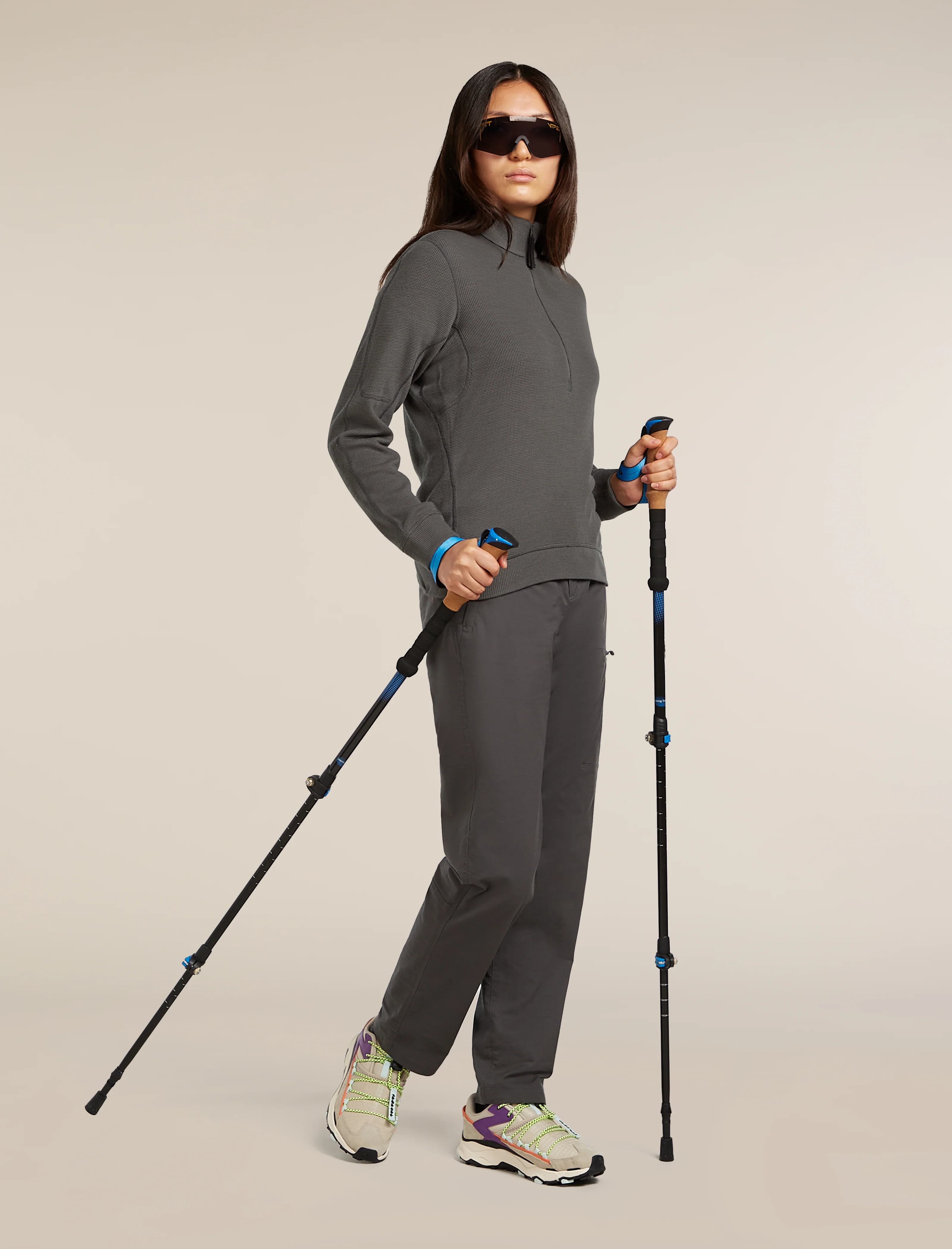 260 Waffle Knit Wander Half Zip Thermal Top - Image 4