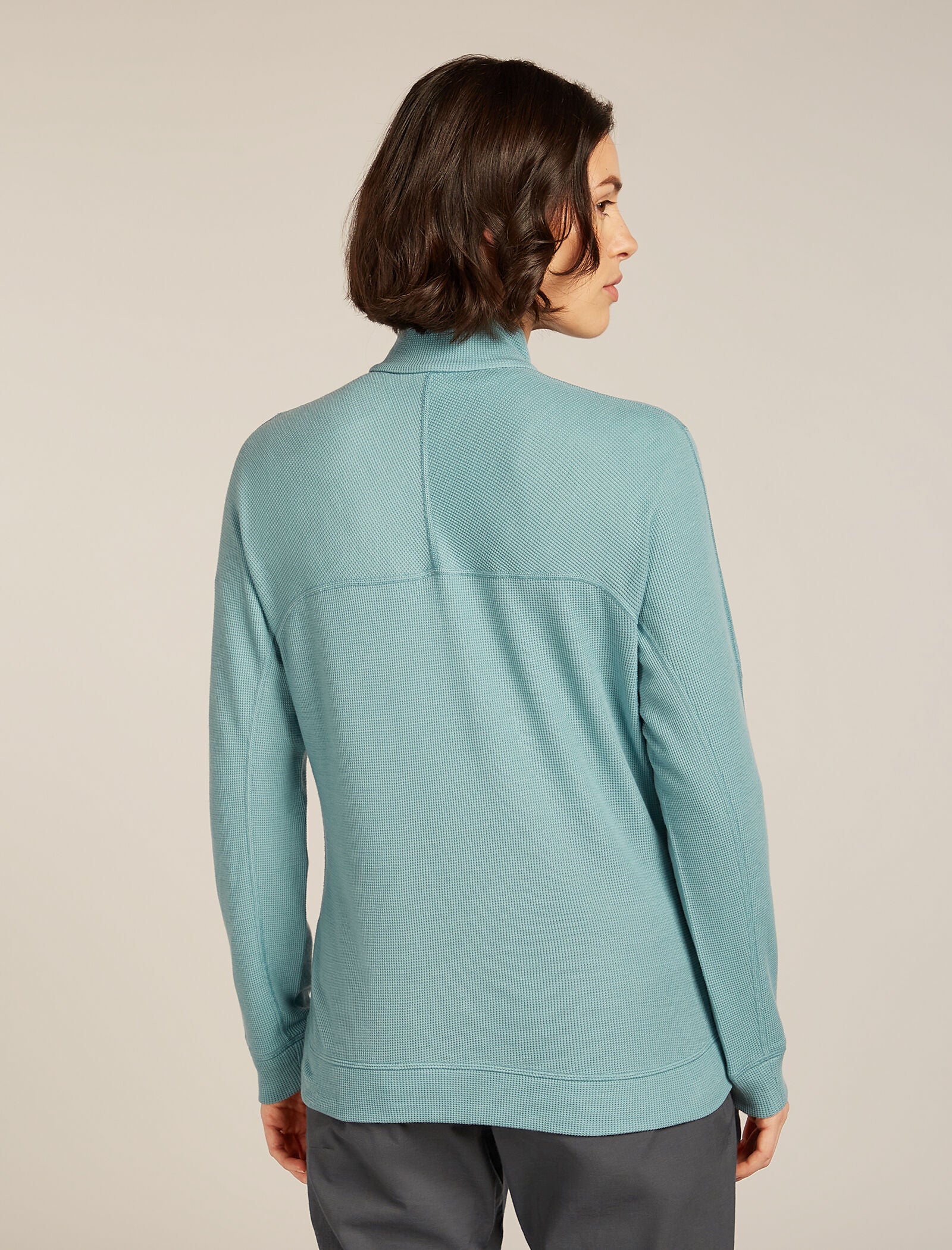 260 Waffle Knit Wander Half Zip Thermal Top - Image 2