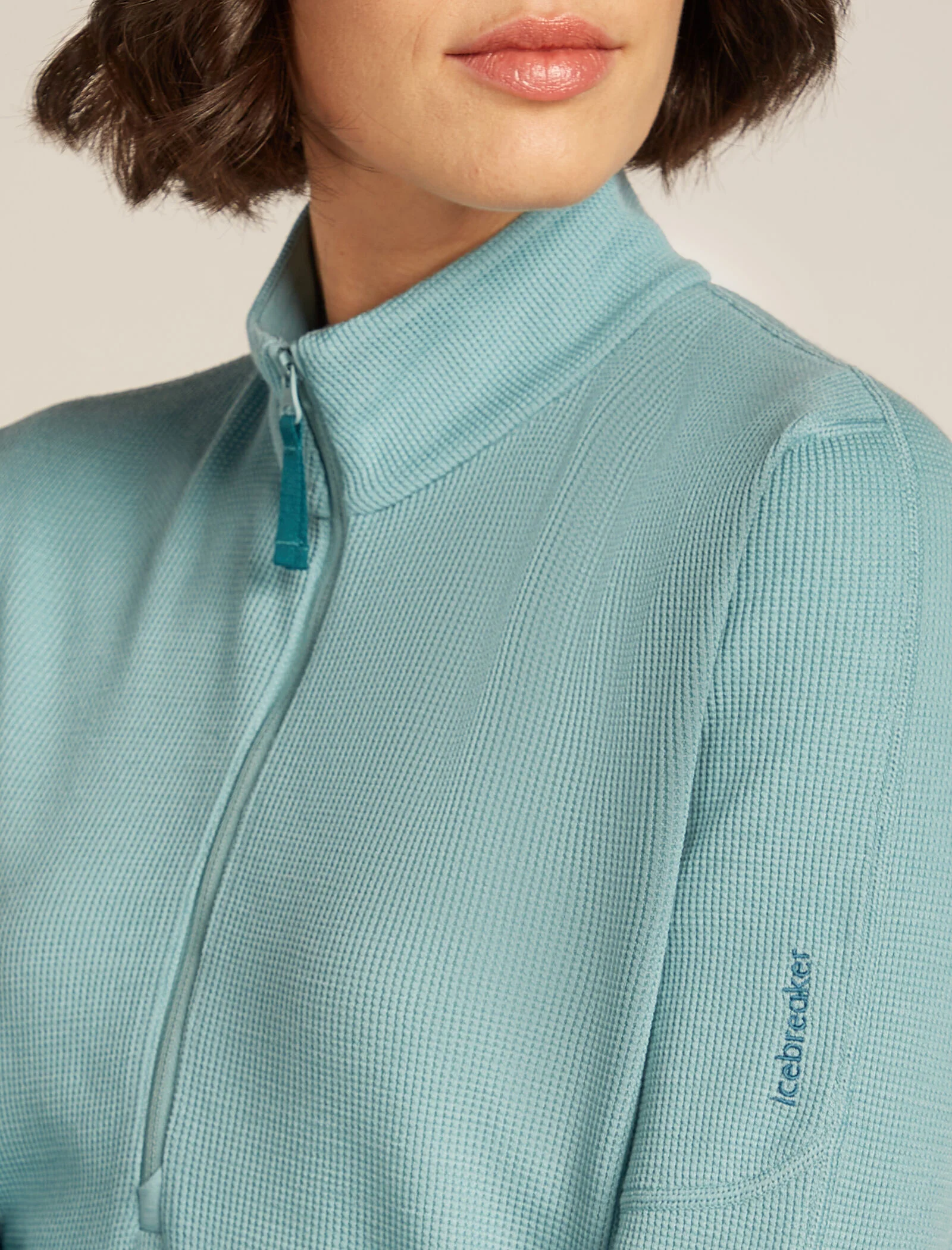 260 Waffle Knit Wander Half Zip Thermal Top - Image 5
