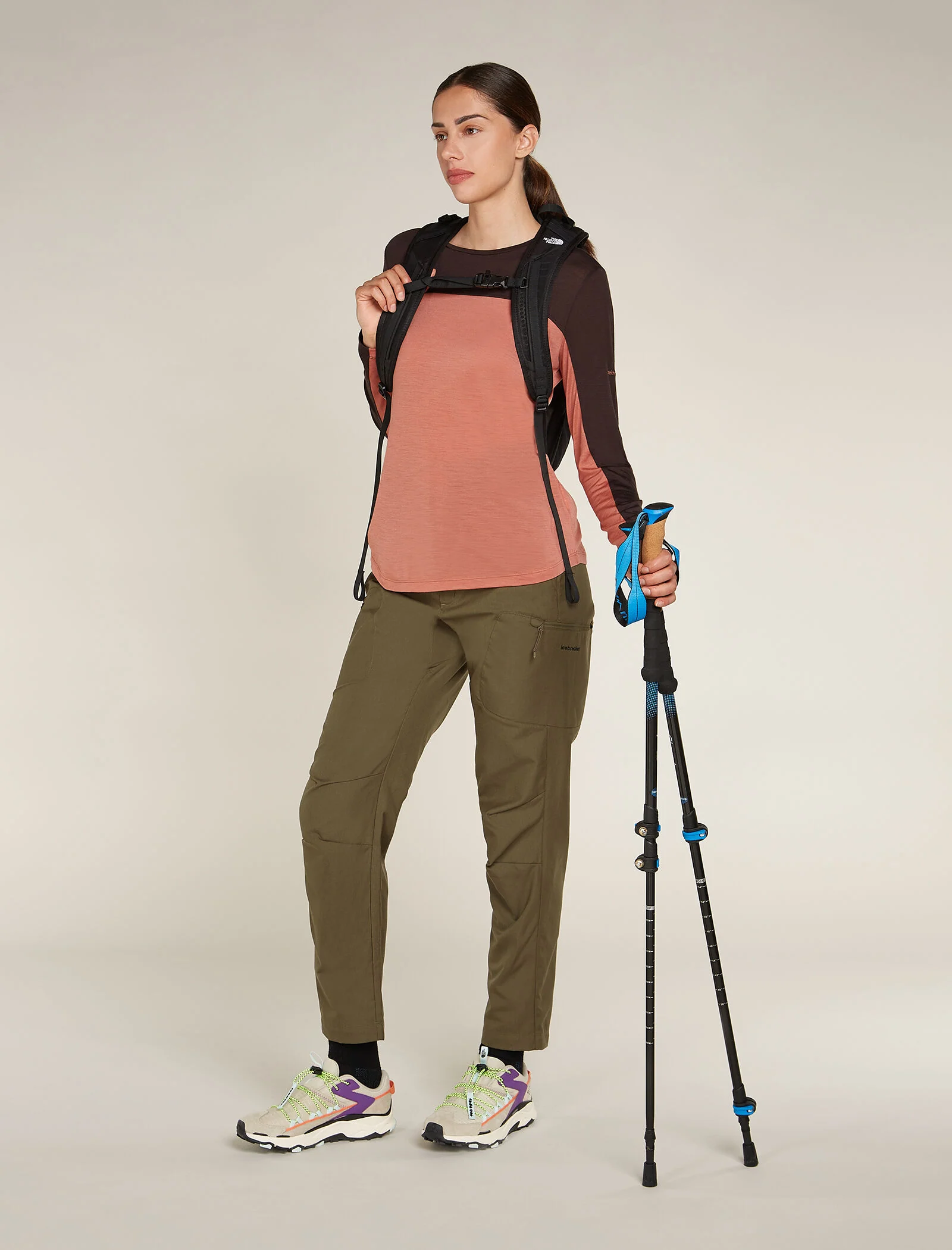 Women's Merino Blend 125 Cool-Lite™ Sphere Long Sleeve T-Shirt Colour Block - Image 4