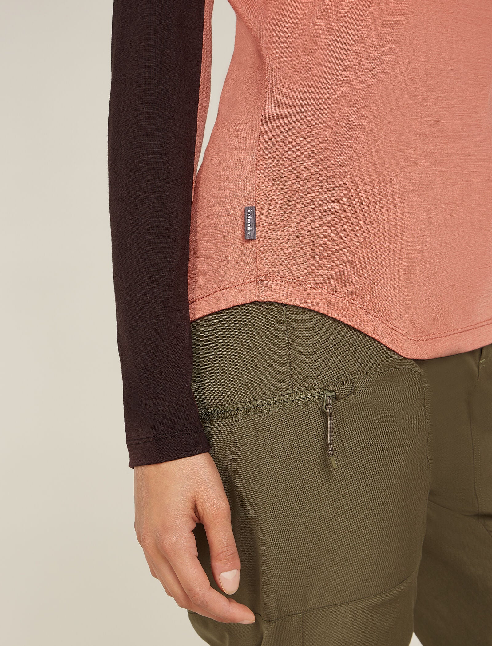 Women's Merino Blend 125 Cool-Lite™ Sphere Long Sleeve T-Shirt Colour Block - Image 5