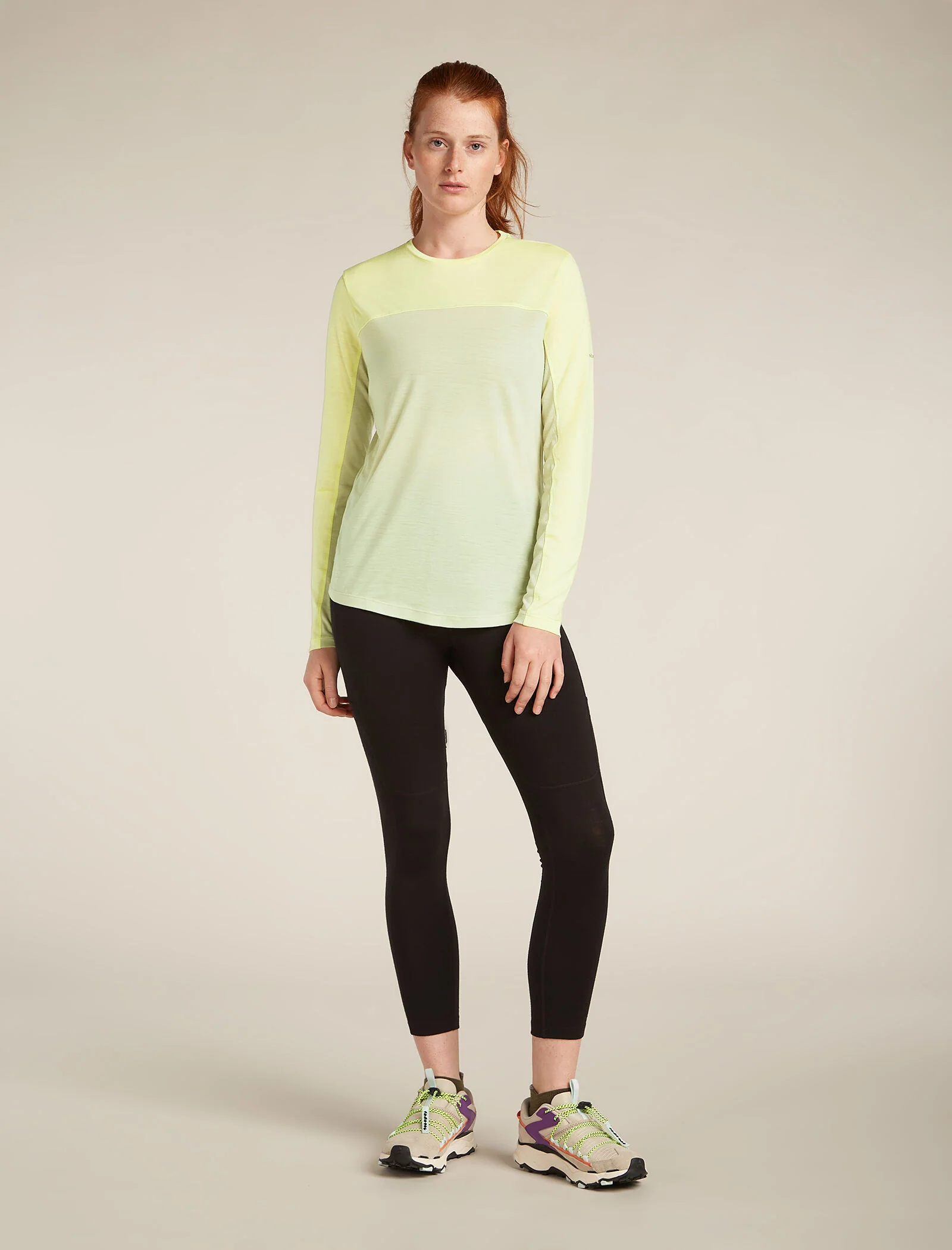 Women's Merino Blend 125 Cool-Lite™ Sphere Long Sleeve T-Shirt Colour Block - Image 3