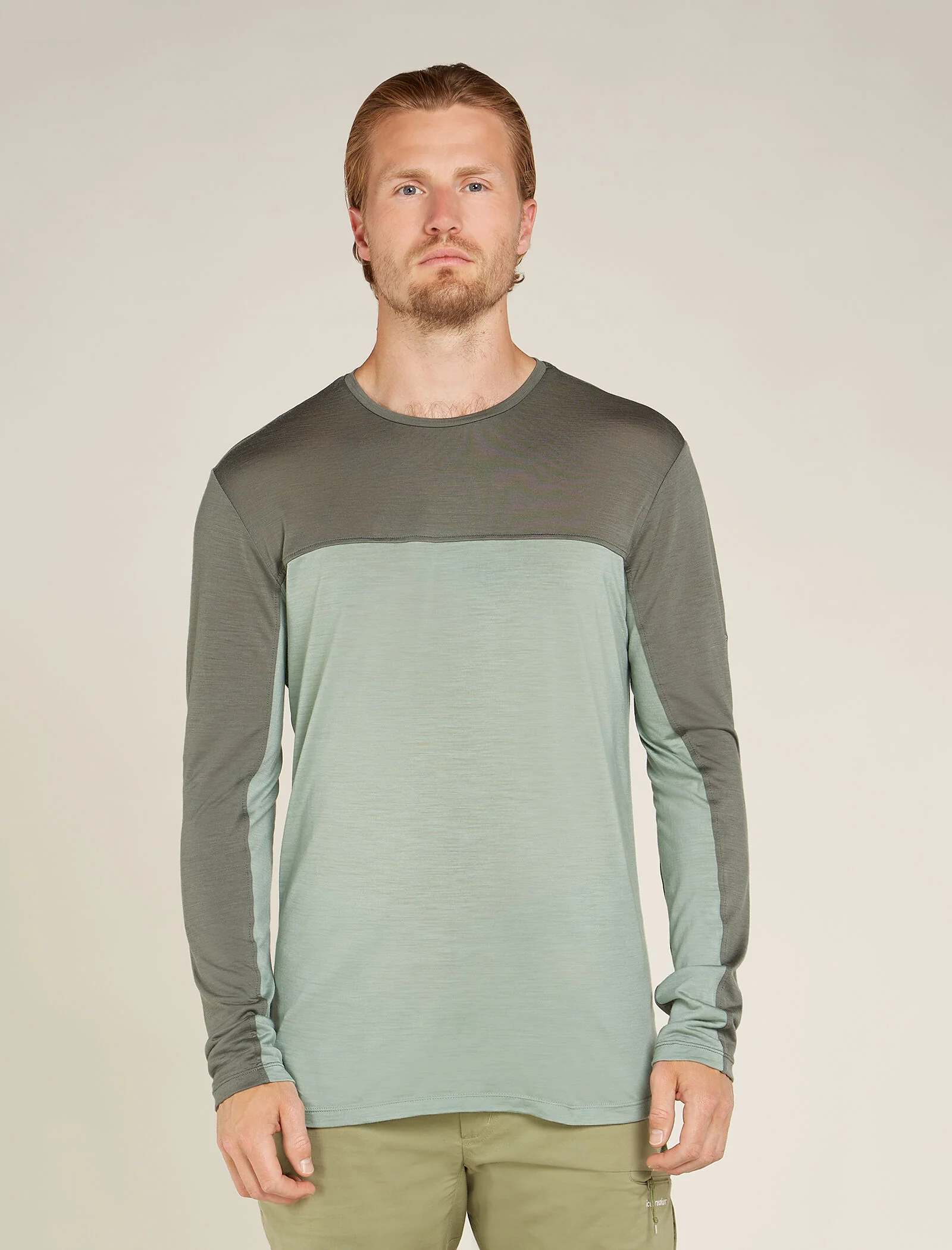 Men's Merino Blend 125 Cool-Lite™ Sphere Long Sleeve T-Shirt Colour Block