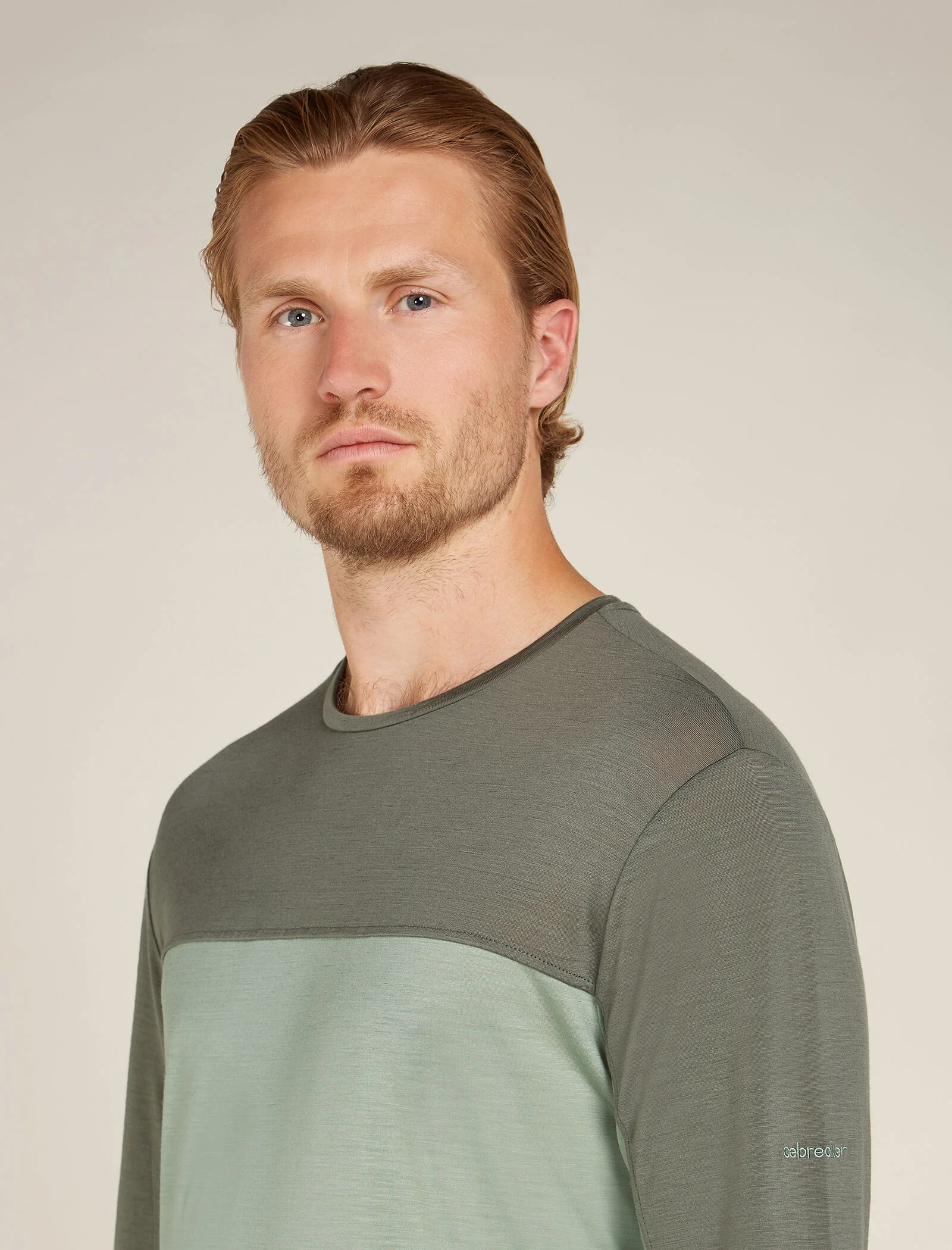 Men's Merino Blend 125 Cool-Lite™ Sphere Long Sleeve T-Shirt Colour Block - Image 6