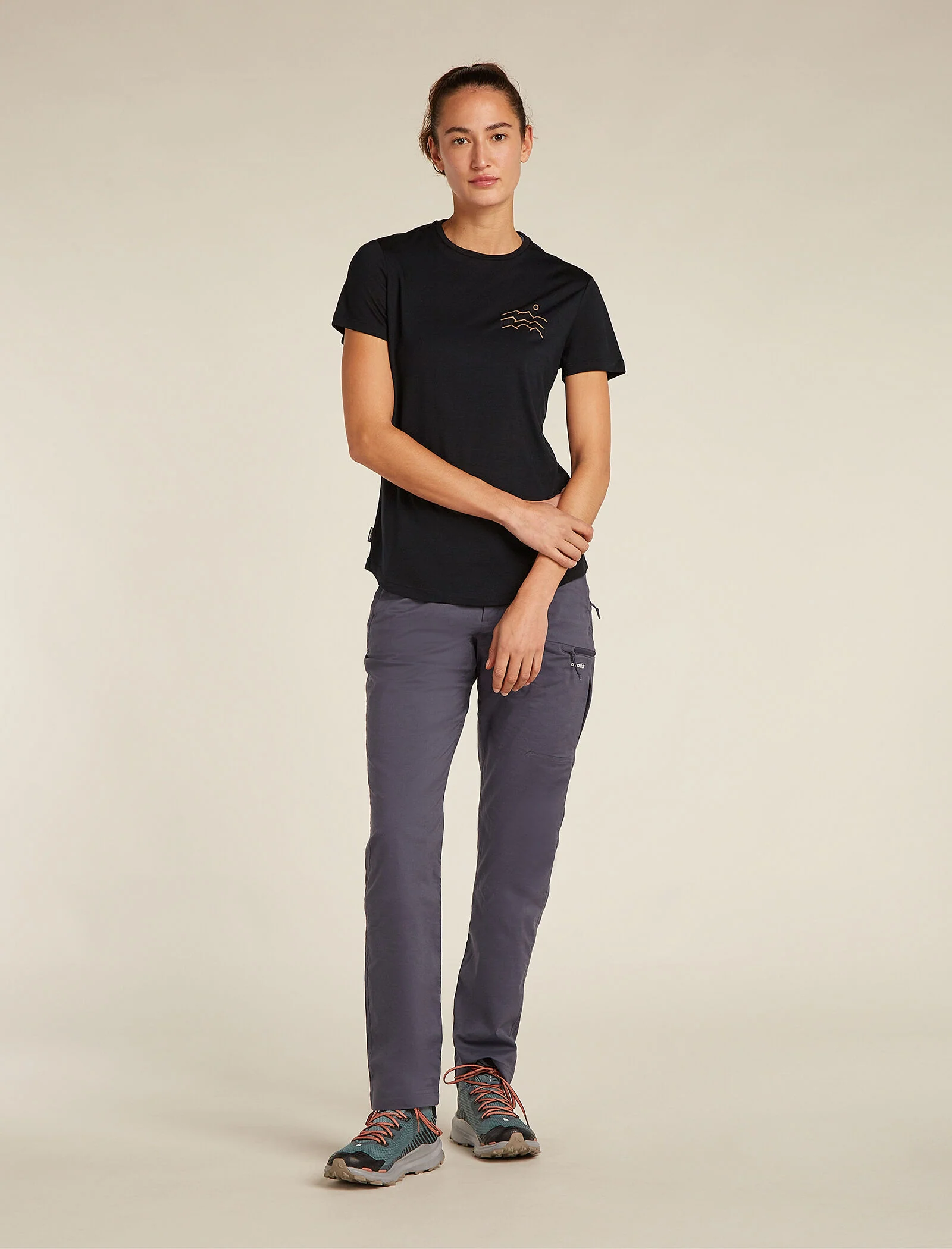 Women's Merino Blend 125 Cool-Lite™ Sphere Short Sleeve T-Shirt Across the Peaks - Image 3