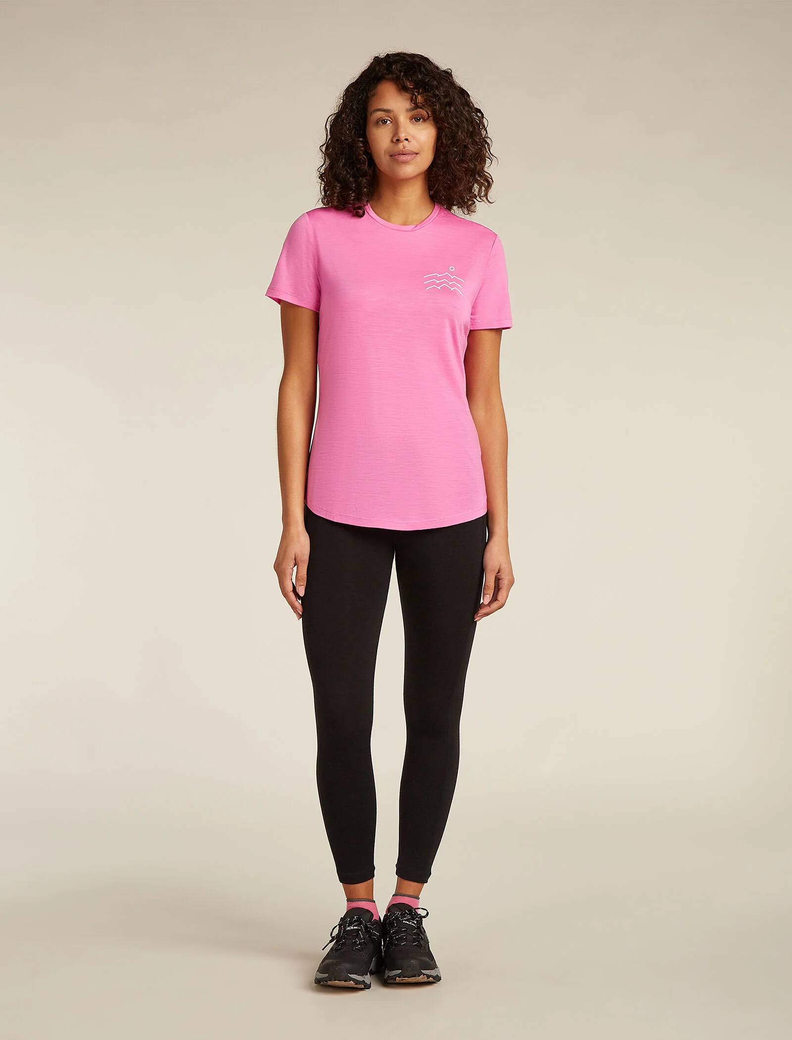 Women's Merino Blend 125 Cool-Lite™ Sphere Short Sleeve T-Shirt Across the Peaks - Image 3