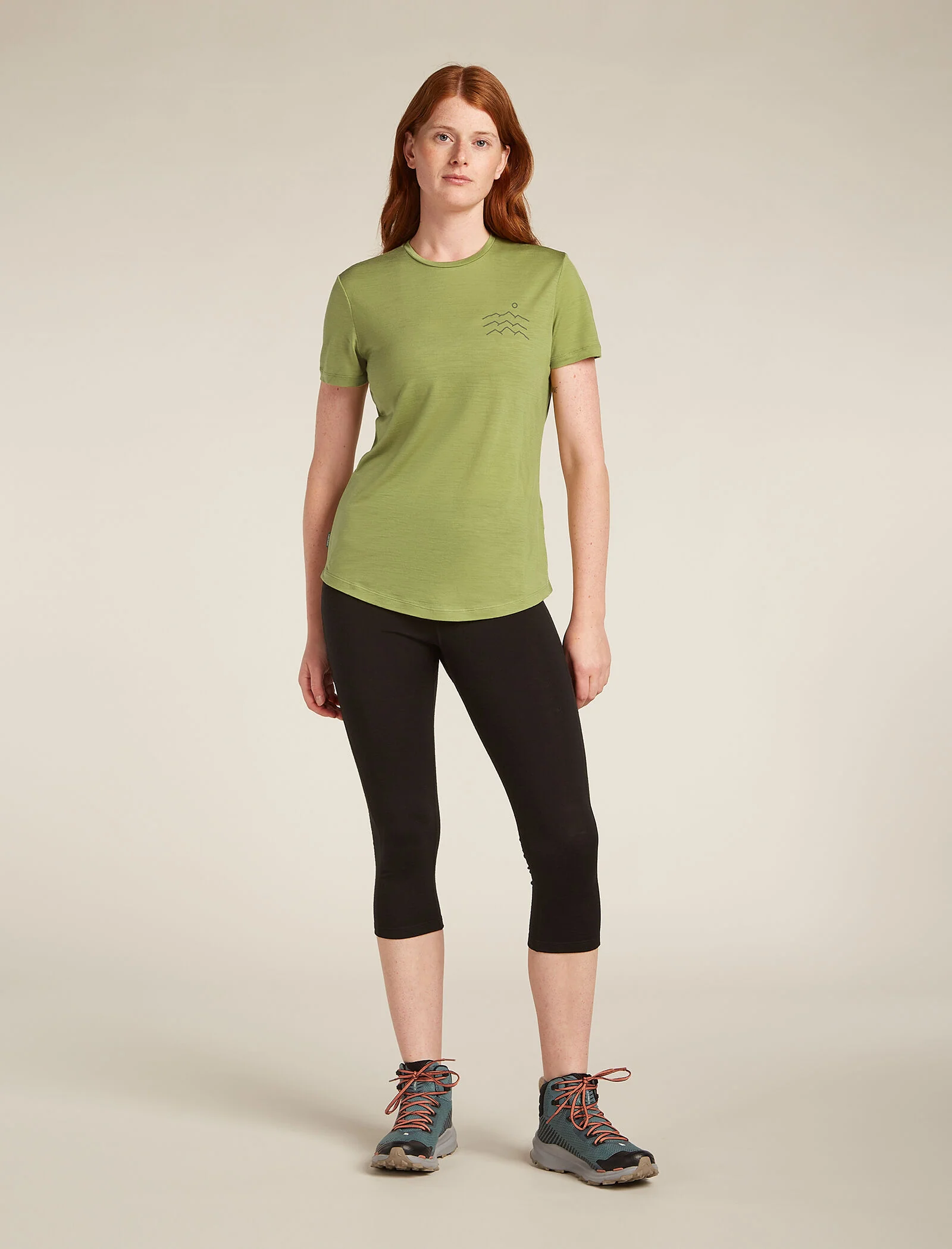 Women's Merino Blend 125 Cool-Lite™ Sphere Short Sleeve T-Shirt Across the Peaks - Image 3