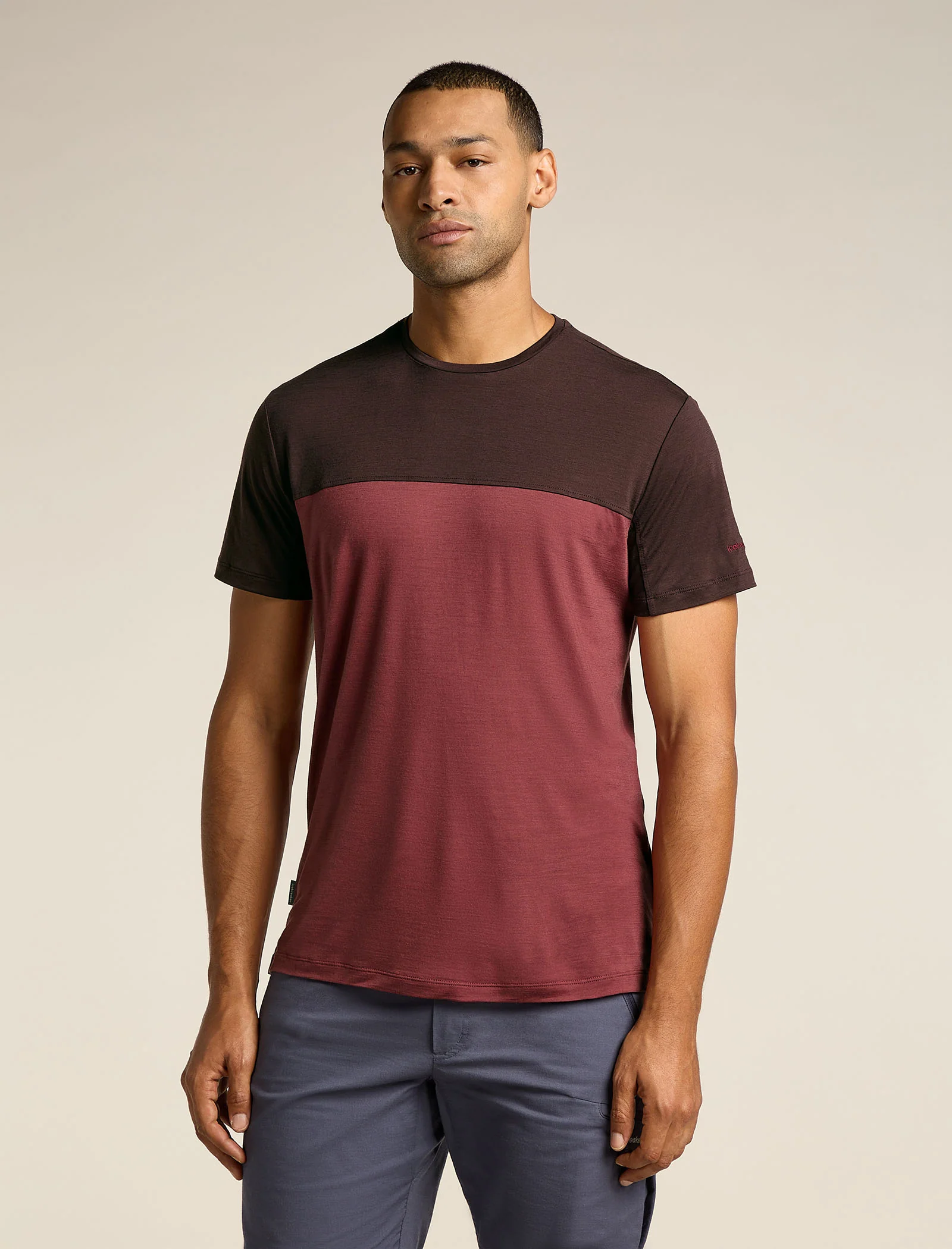 Men's Merino Blend 125 Cool-Lite⢠Sphere Short Sleeve T-Shirt Colour Block