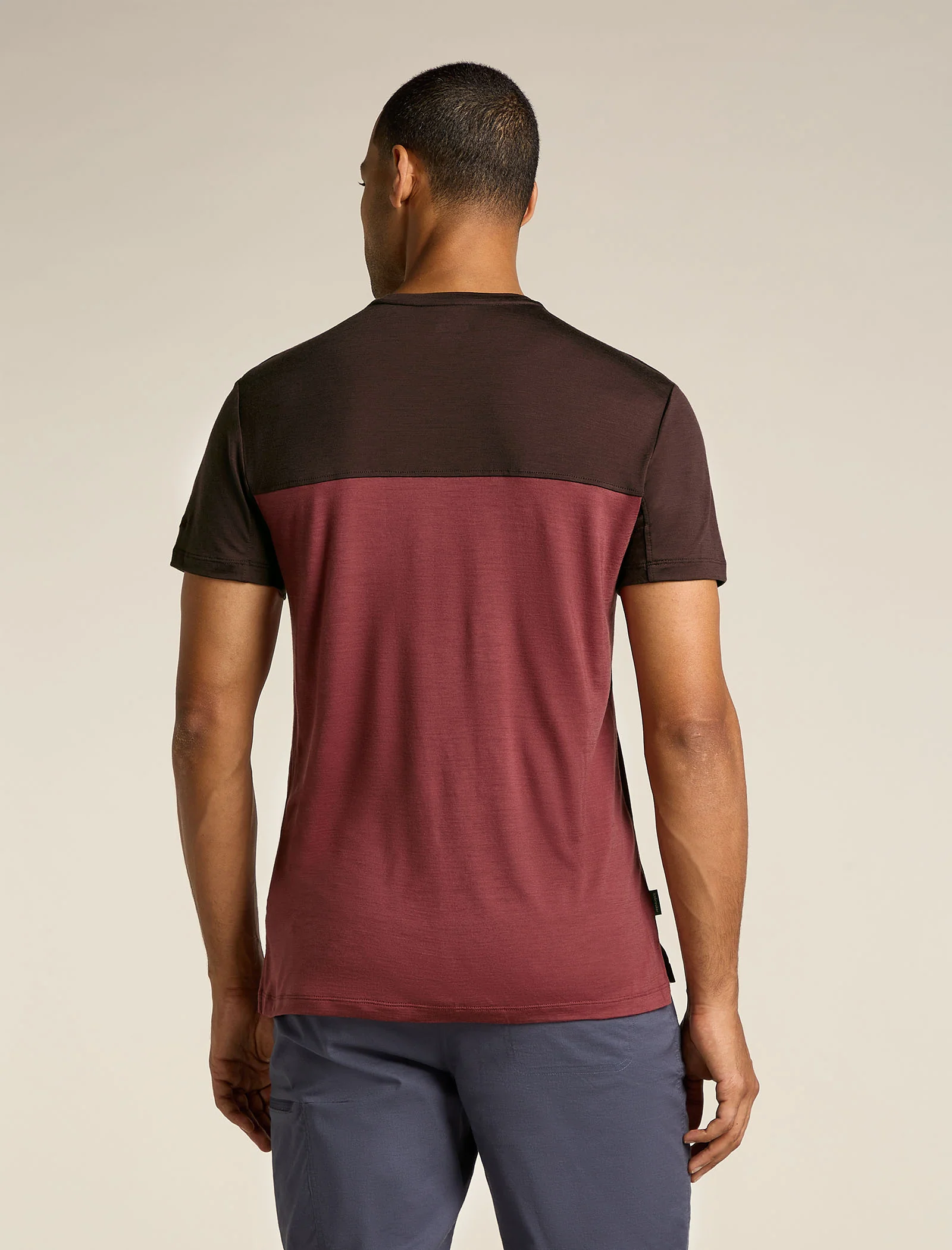 Men's Merino Blend 125 Cool-Lite⢠Sphere Short Sleeve T-Shirt Colour Block - Image 2