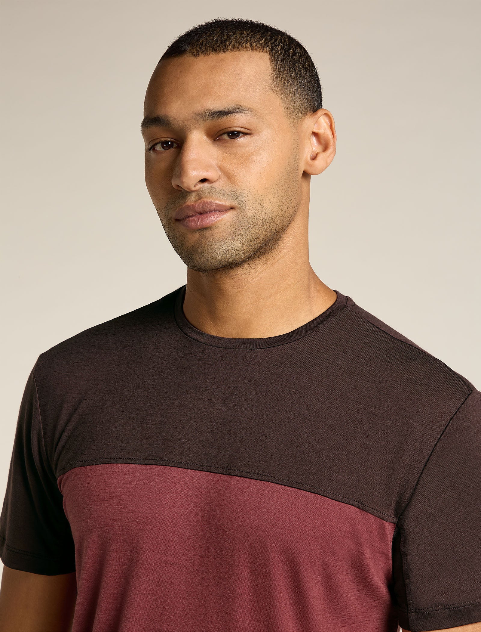 Men's Merino Blend 125 Cool-Lite⢠Sphere Short Sleeve T-Shirt Colour Block - Image 5