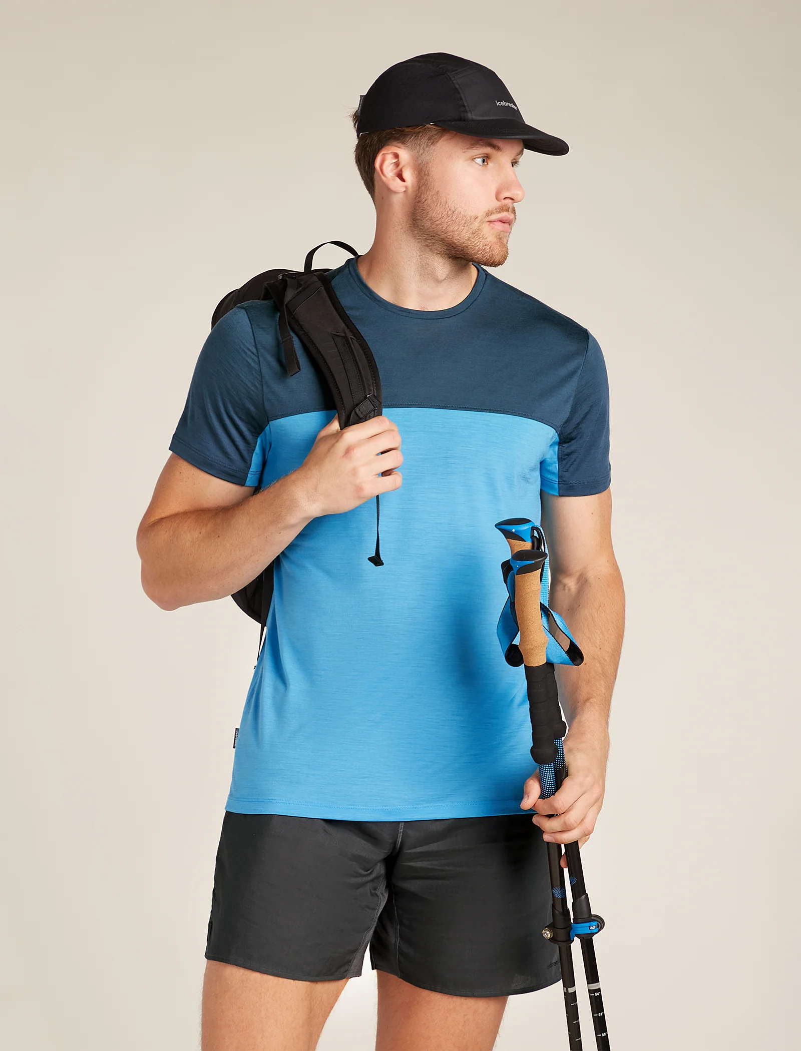 Men's Merino Blend 125 Cool-Lite™ Sphere Short Sleeve T-Shirt Colour Block - Image 4