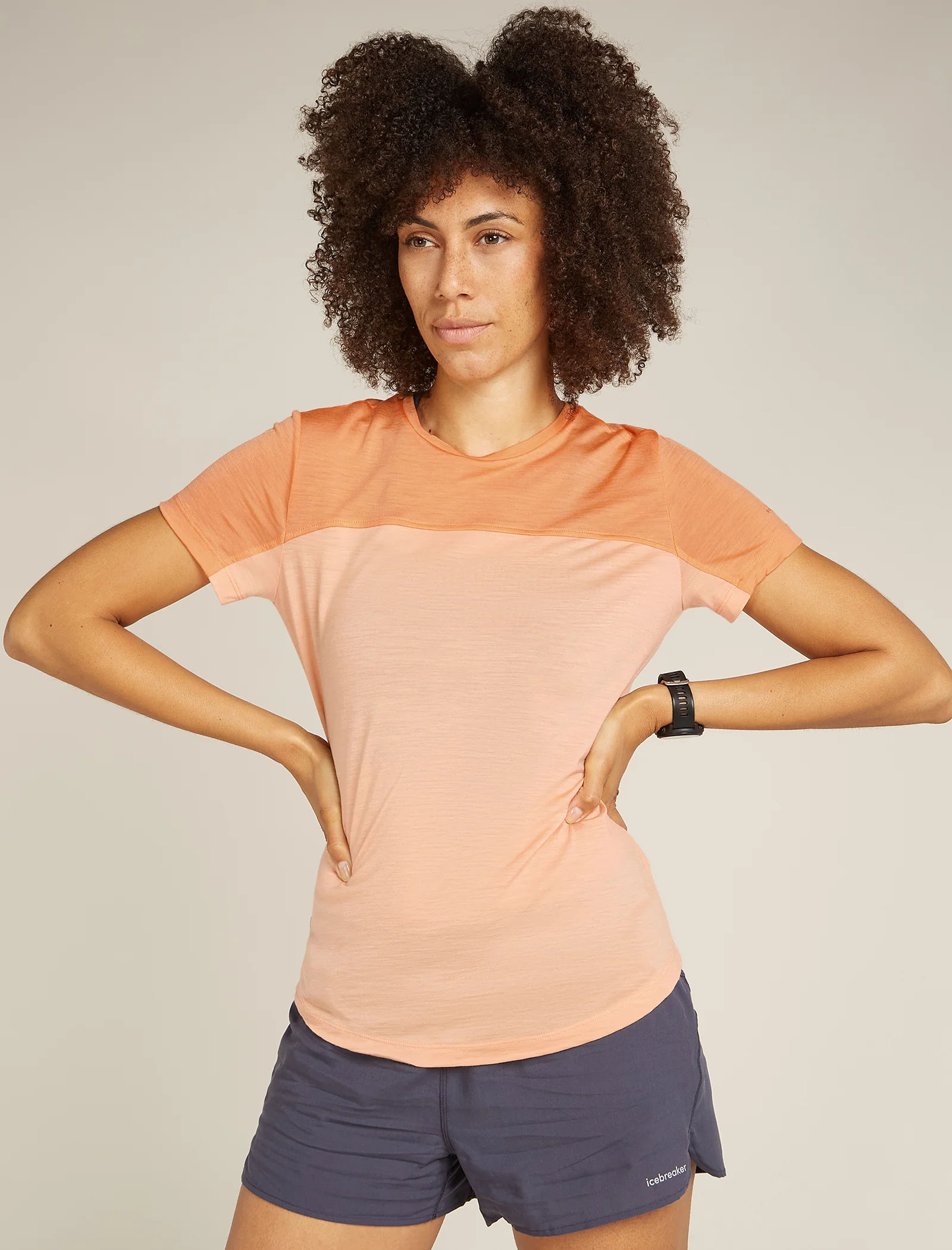 Women's Merino Blend 125 Cool-Lite™ Sphere Short Sleeve T-Shirt Colour Block