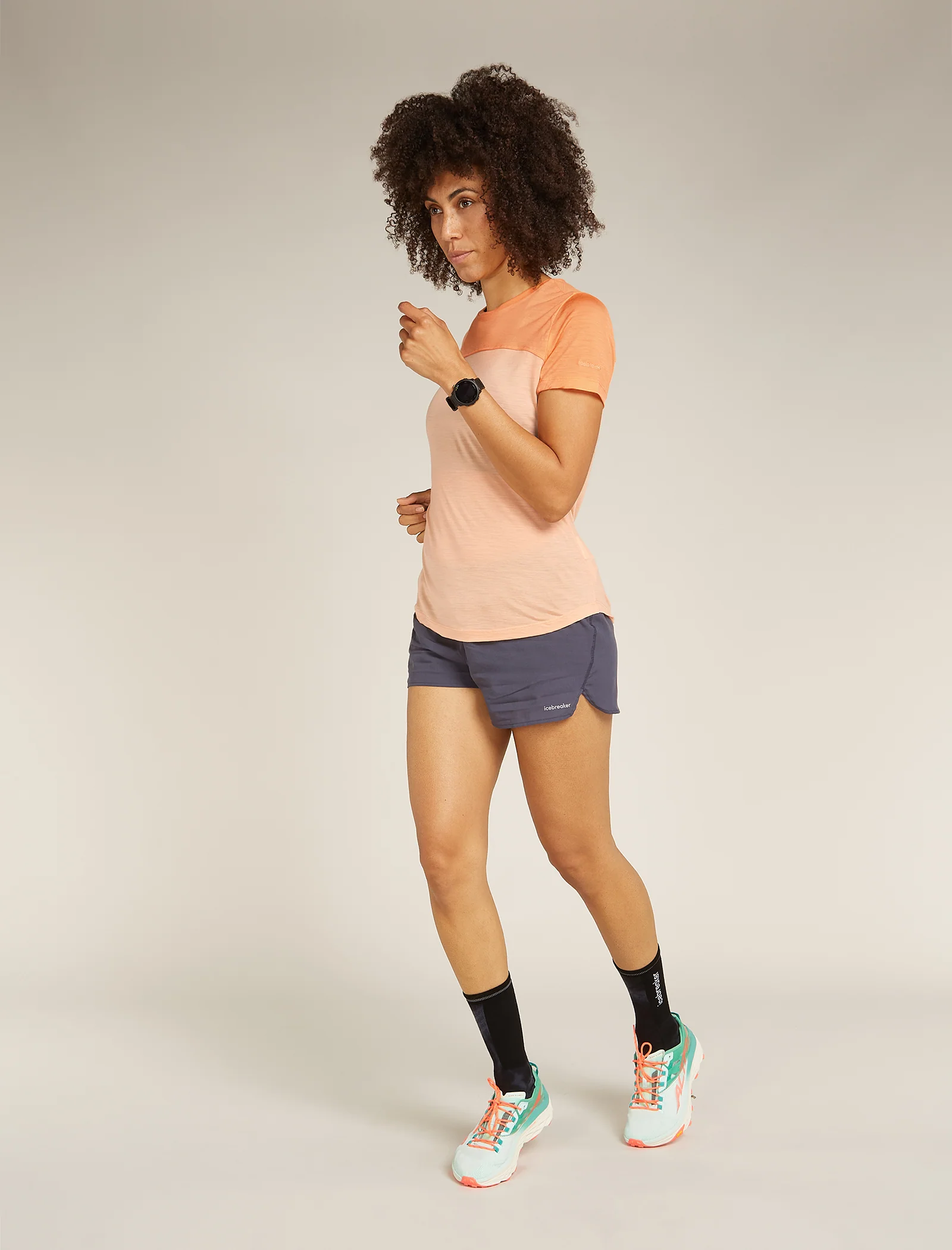 Women's Merino Blend 125 Cool-Lite™ Sphere Short Sleeve T-Shirt Colour Block - Image 3