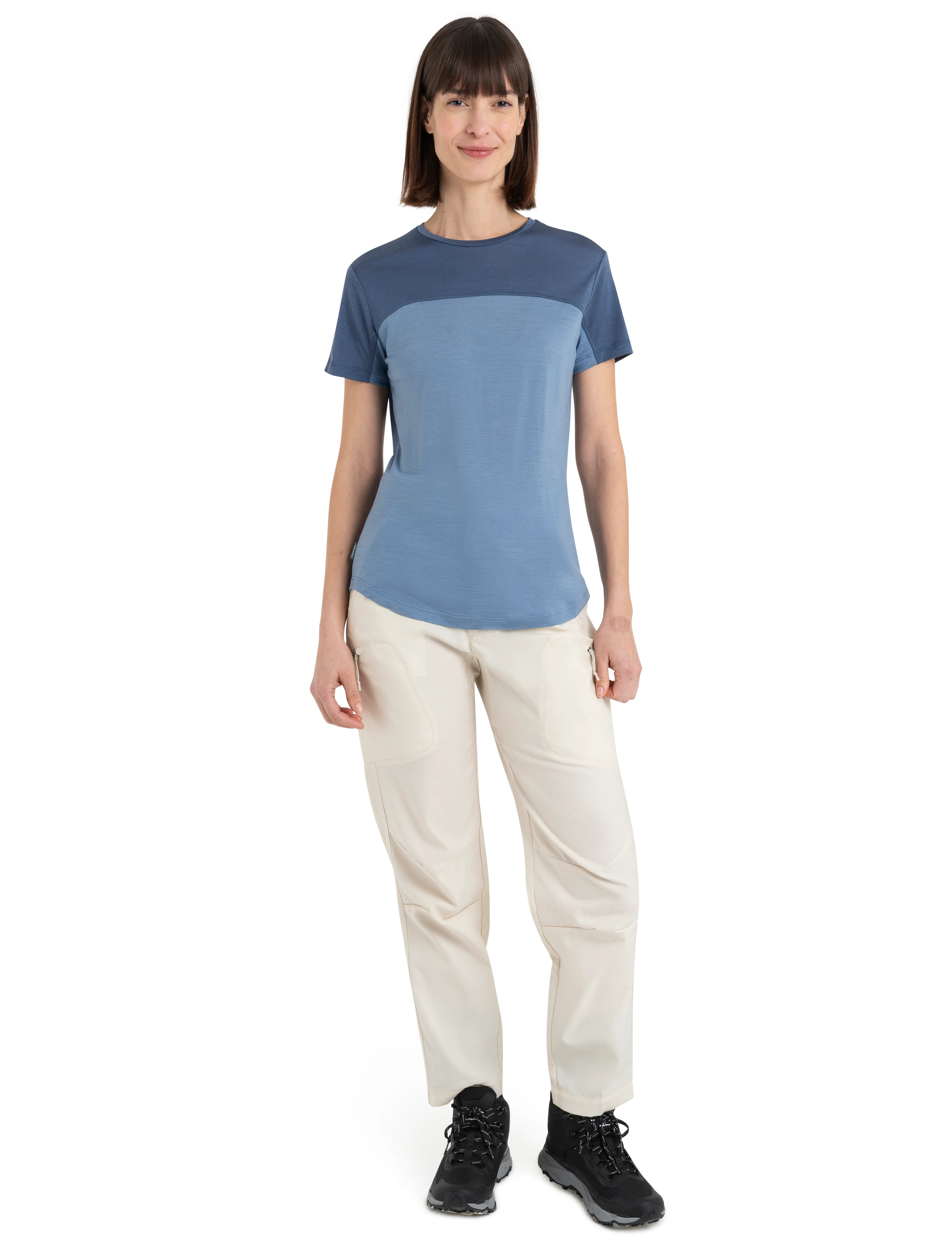 Women's Merino Blend 125 Cool-Lite™ Sphere Short Sleeve T-Shirt Colour Block - Image 3