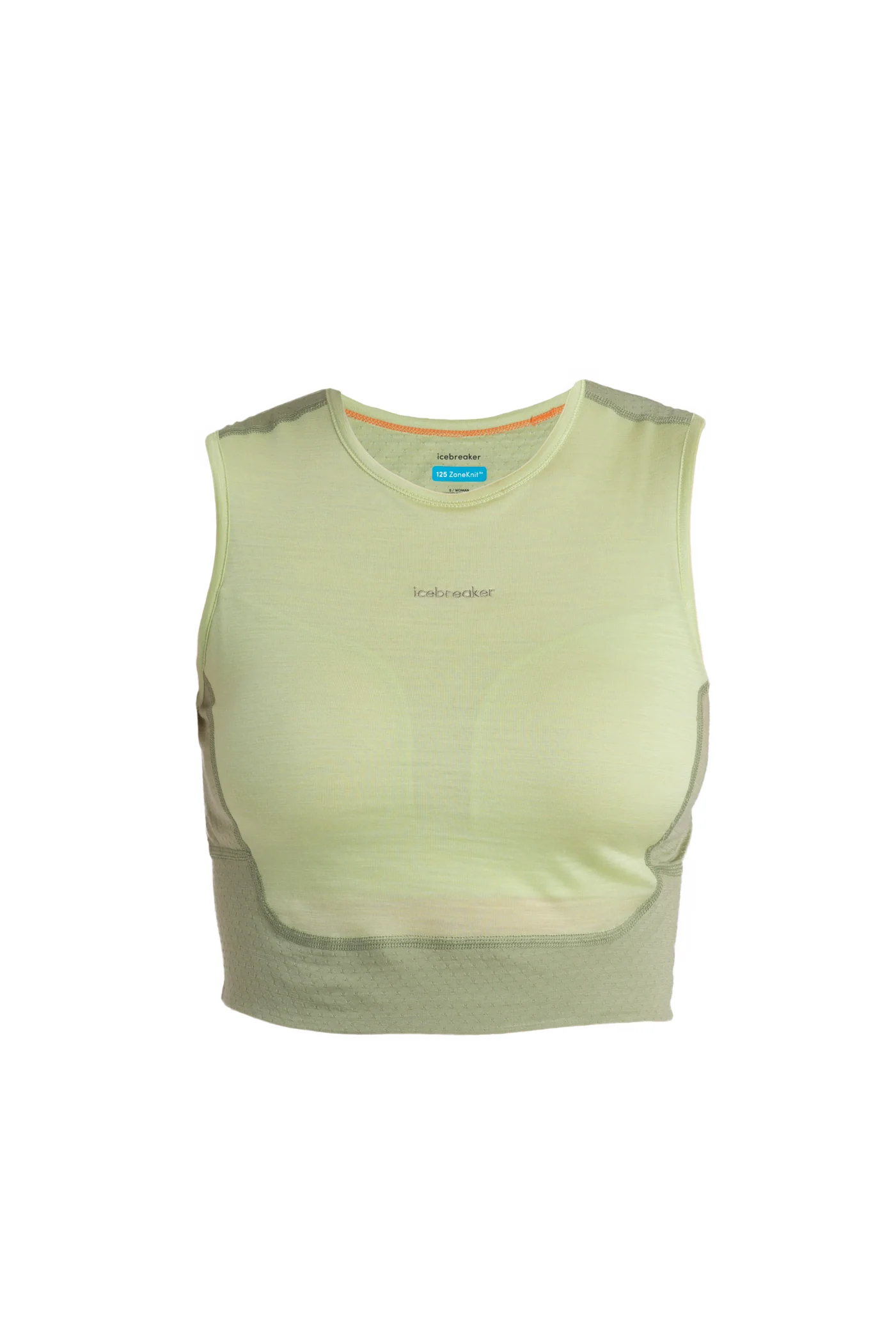 Women's Merino Blend 125 ZoneKnit™ Energy Wind Cropped Bra-Tank - Image 9