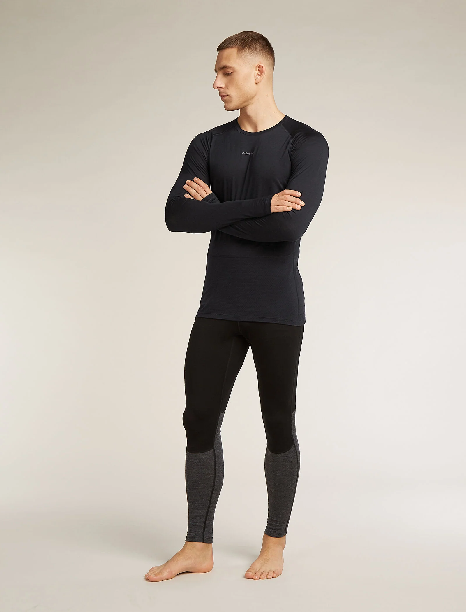 Men's Merino Blend 125 ZoneKnit™ Long Sleeve Crew Thermal Top - Image 3