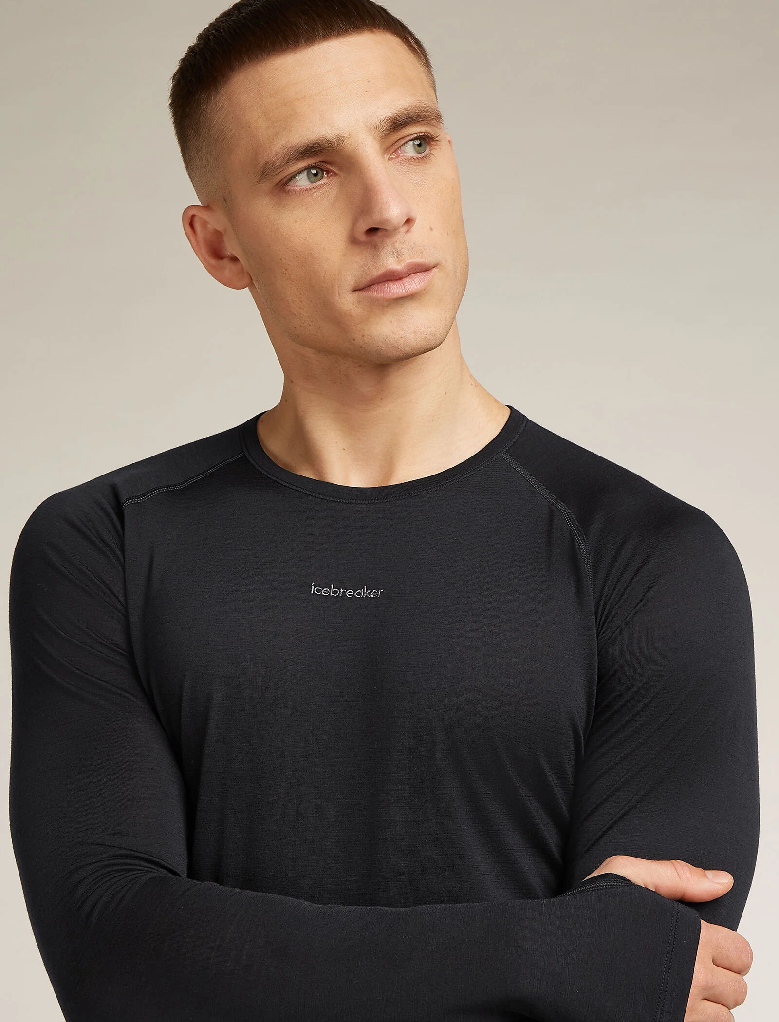 Men's Merino Blend 125 ZoneKnit™ Long Sleeve Crew Thermal Top - Image 5