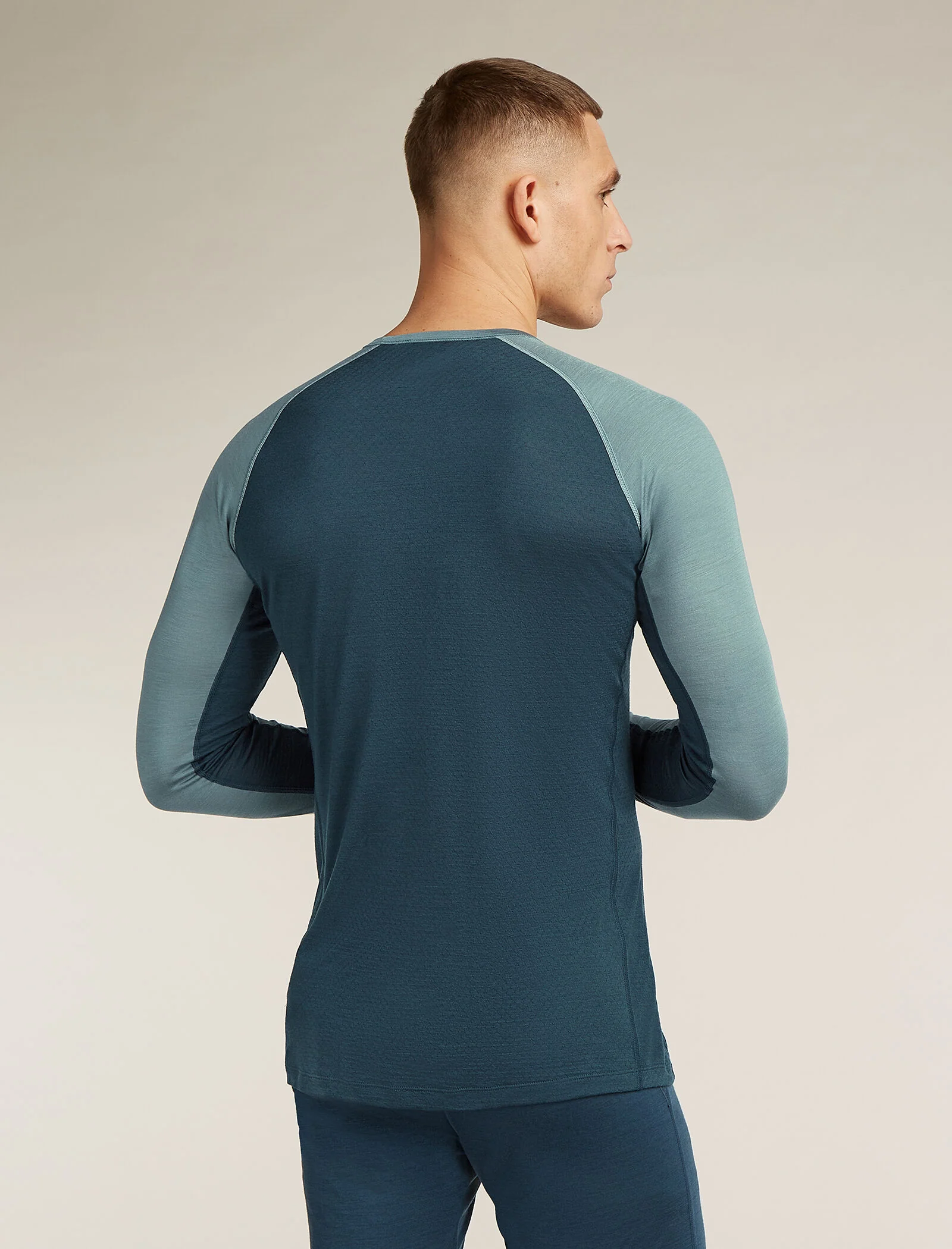 Men's Merino Blend 125 ZoneKnit™ Long Sleeve Crew Thermal Top - Image 2