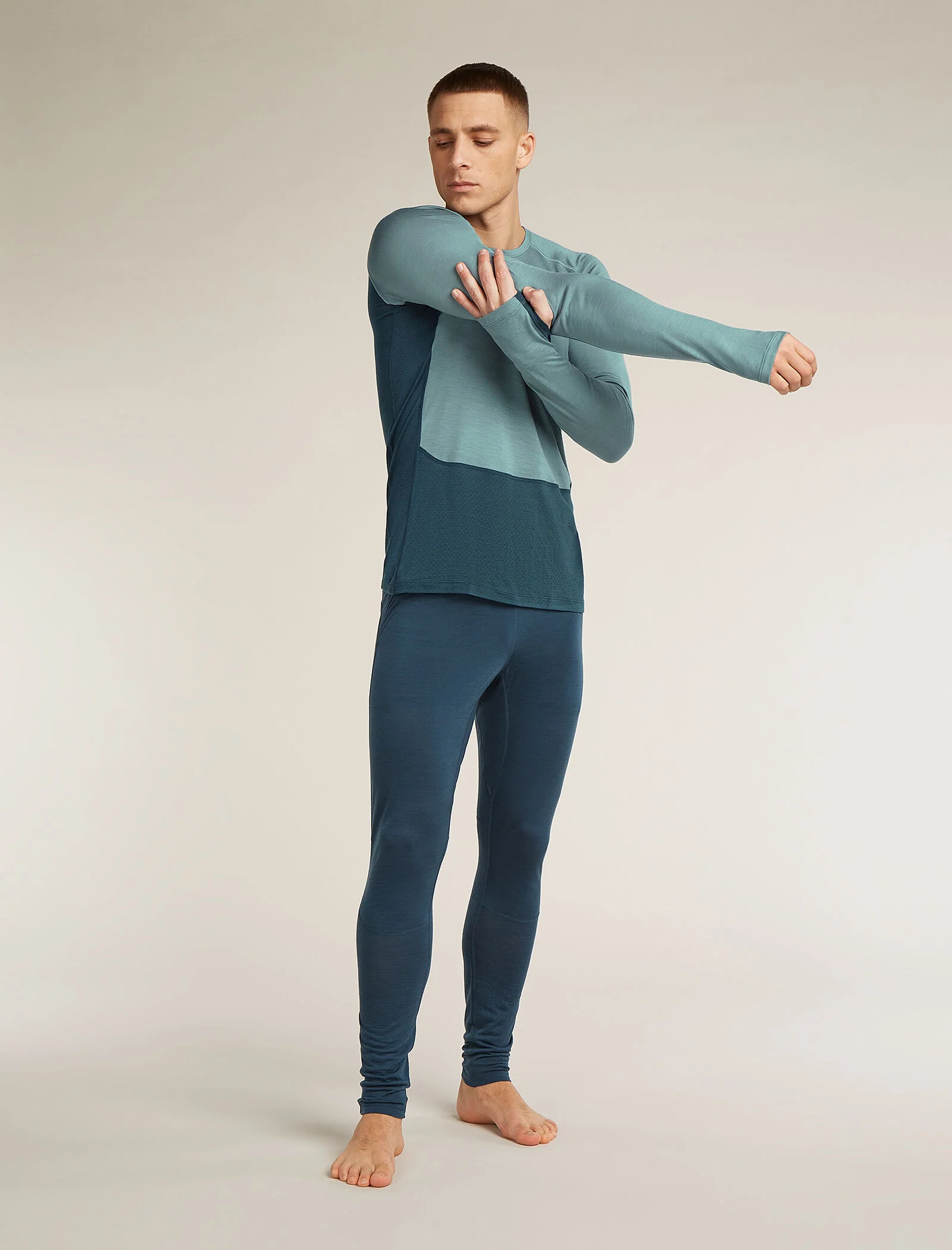Men's Merino Blend 125 ZoneKnit™ Long Sleeve Crew Thermal Top - Image 3