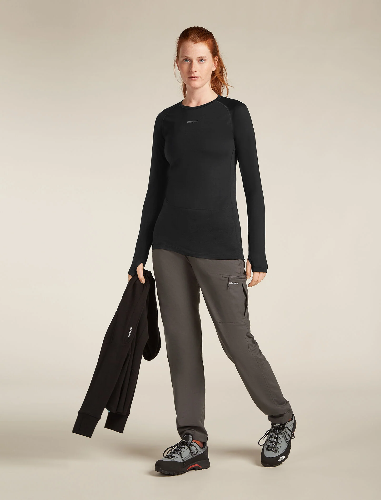 Women's Merino Blend 125 ZoneKnit™ Long Sleeve Crew Thermal Top - Image 4