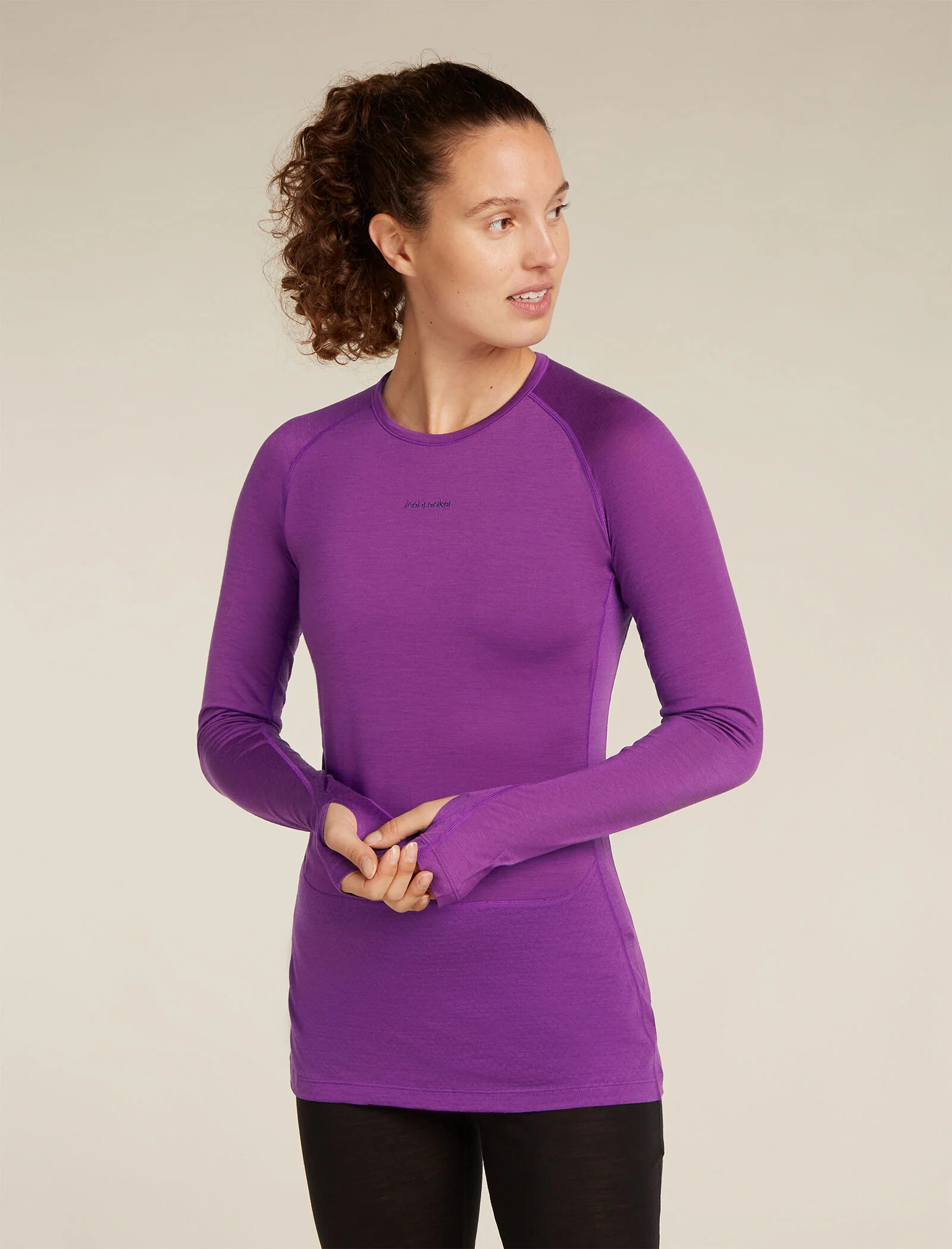 Women's Merino Blend 125 ZoneKnit™ Long Sleeve Crew Thermal Top