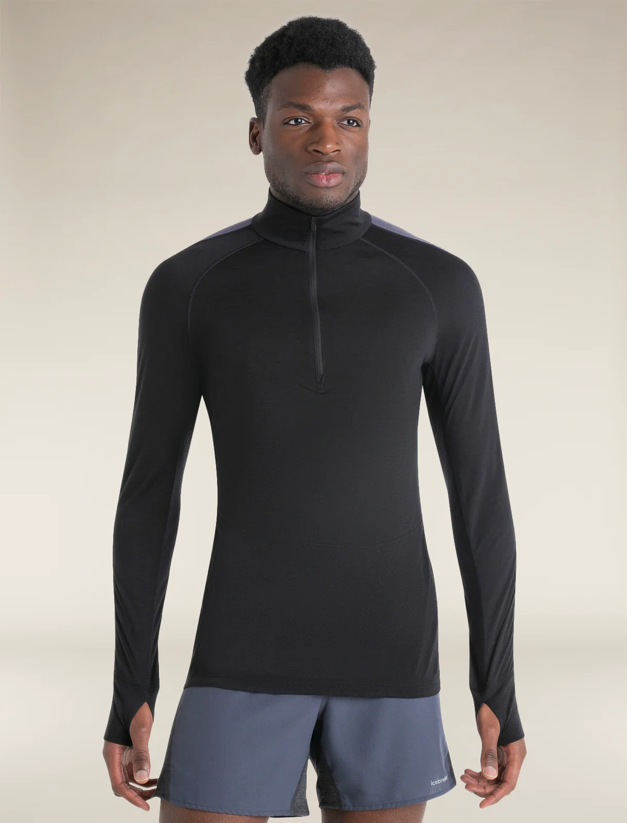 Men's Merino Blend 125 ZoneKnit™ Long Sleeve Half Zip Thermal Top