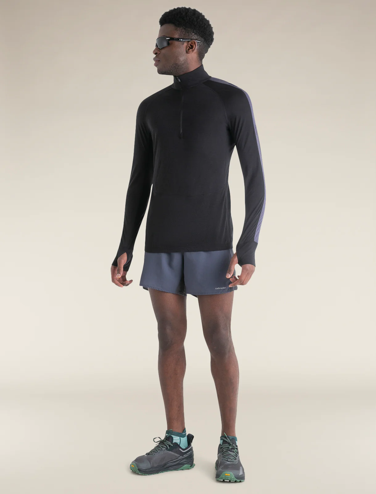 Men's Merino Blend 125 ZoneKnit™ Long Sleeve Half Zip Thermal Top - Image 3
