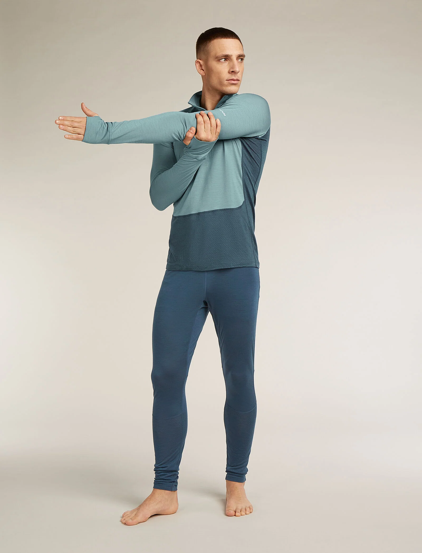Men's Merino Blend 125 ZoneKnit⢠Long Sleeve Half Zip Thermal Top - Image 3