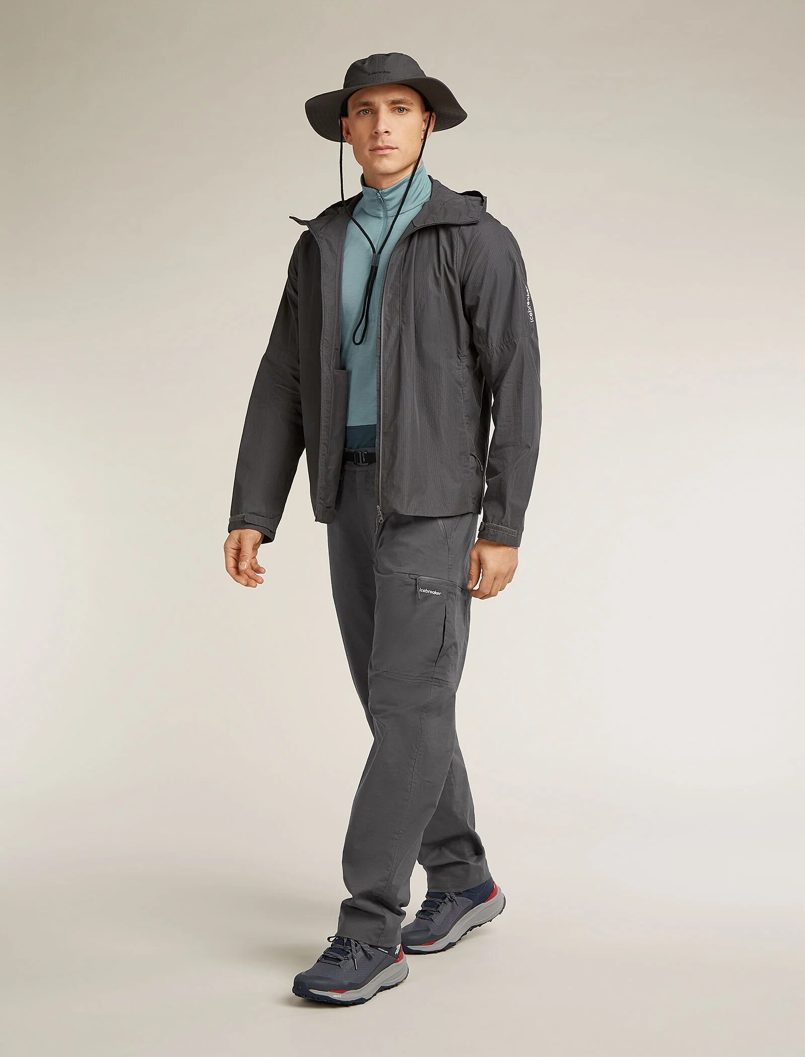 Men's Merino Blend 125 ZoneKnit⢠Long Sleeve Half Zip Thermal Top - Image 4