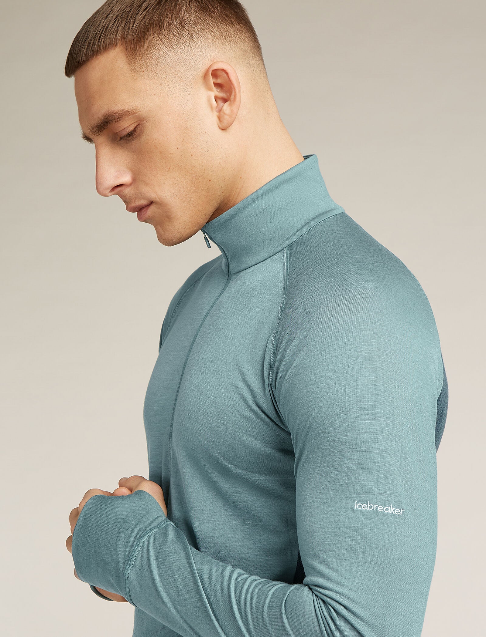 Men's Merino Blend 125 ZoneKnit⢠Long Sleeve Half Zip Thermal Top - Image 5