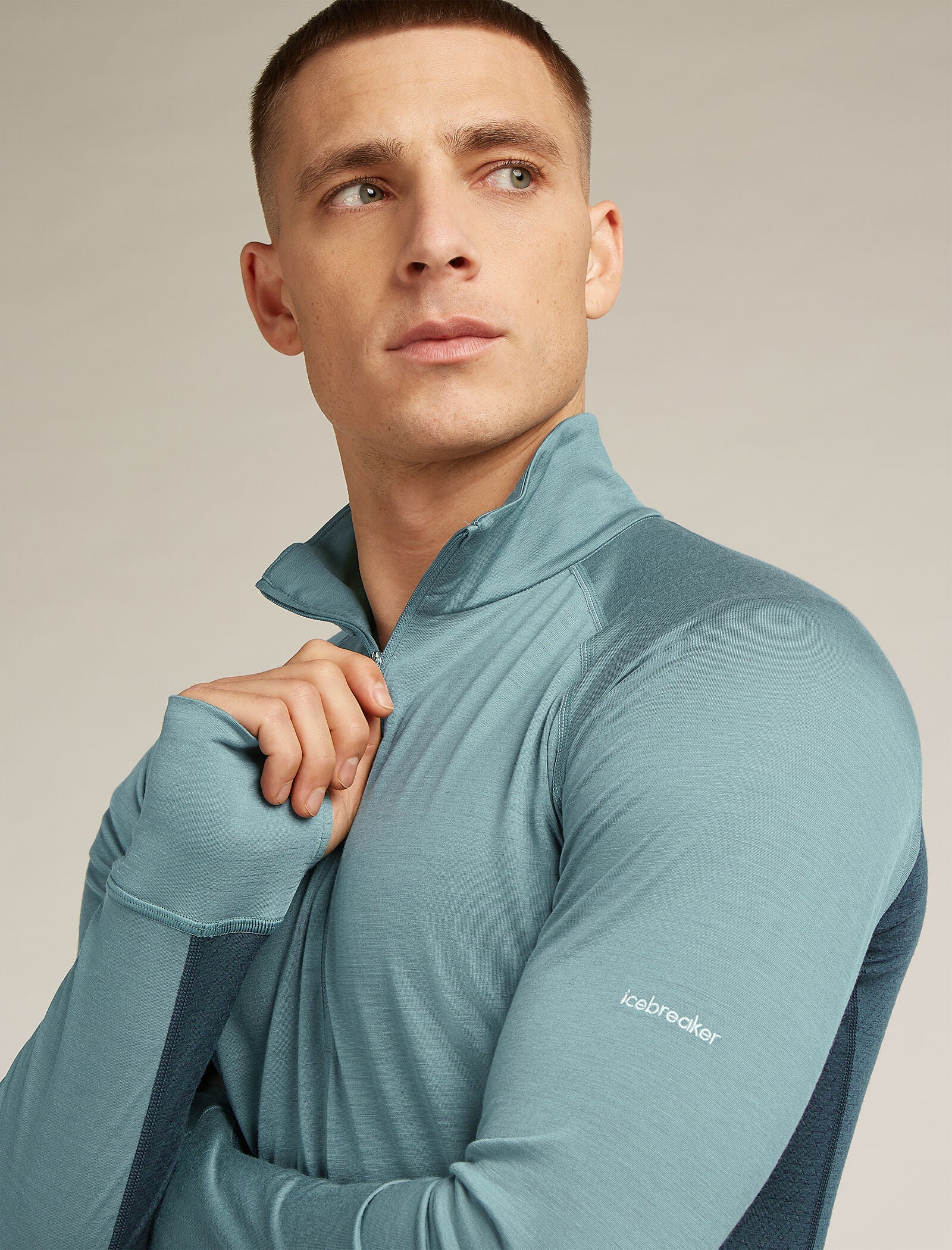 Men's Merino Blend 125 ZoneKnit⢠Long Sleeve Half Zip Thermal Top - Image 6