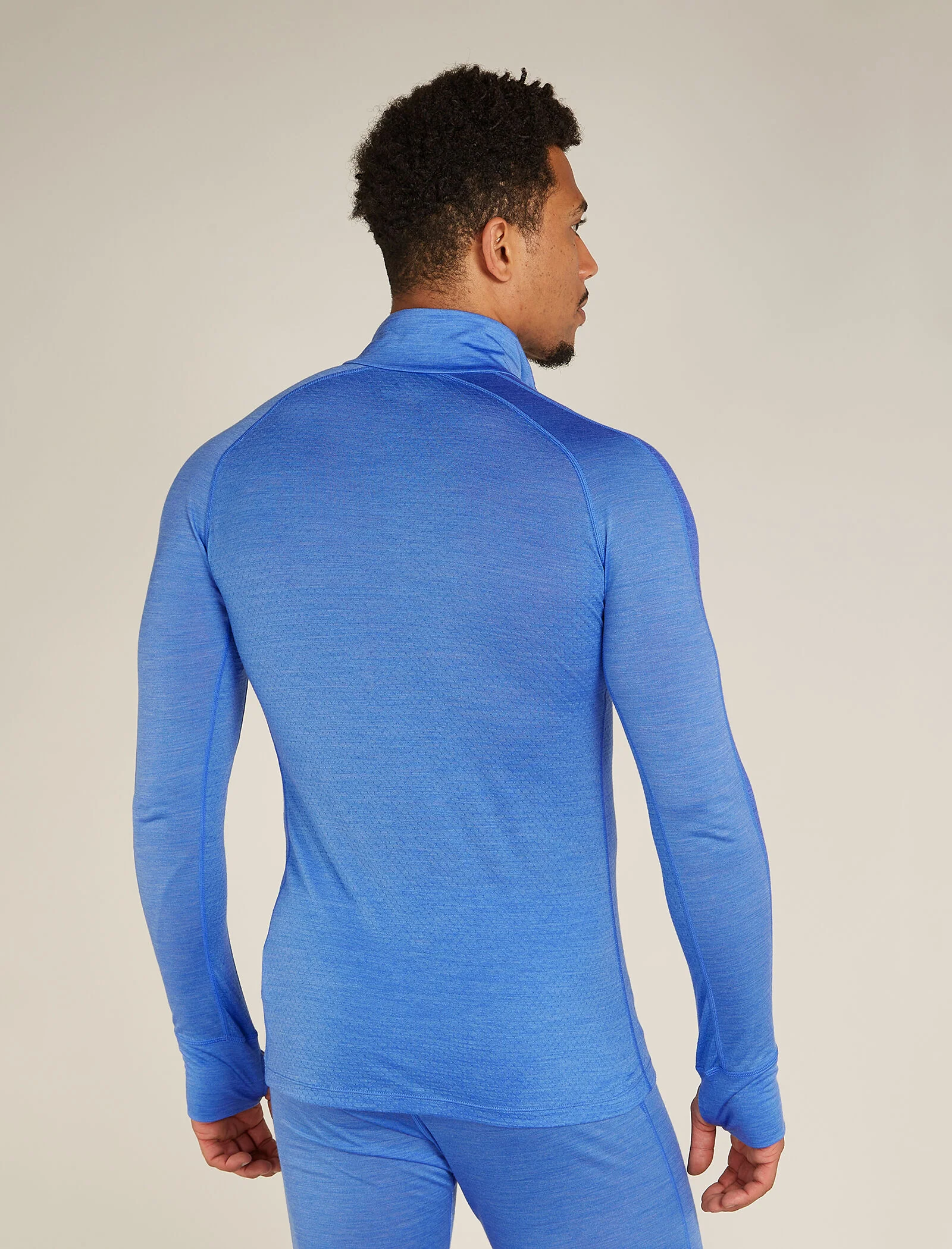 Men's Merino Blend 125 ZoneKnit™ Long Sleeve Half Zip Thermal Top - Image 2