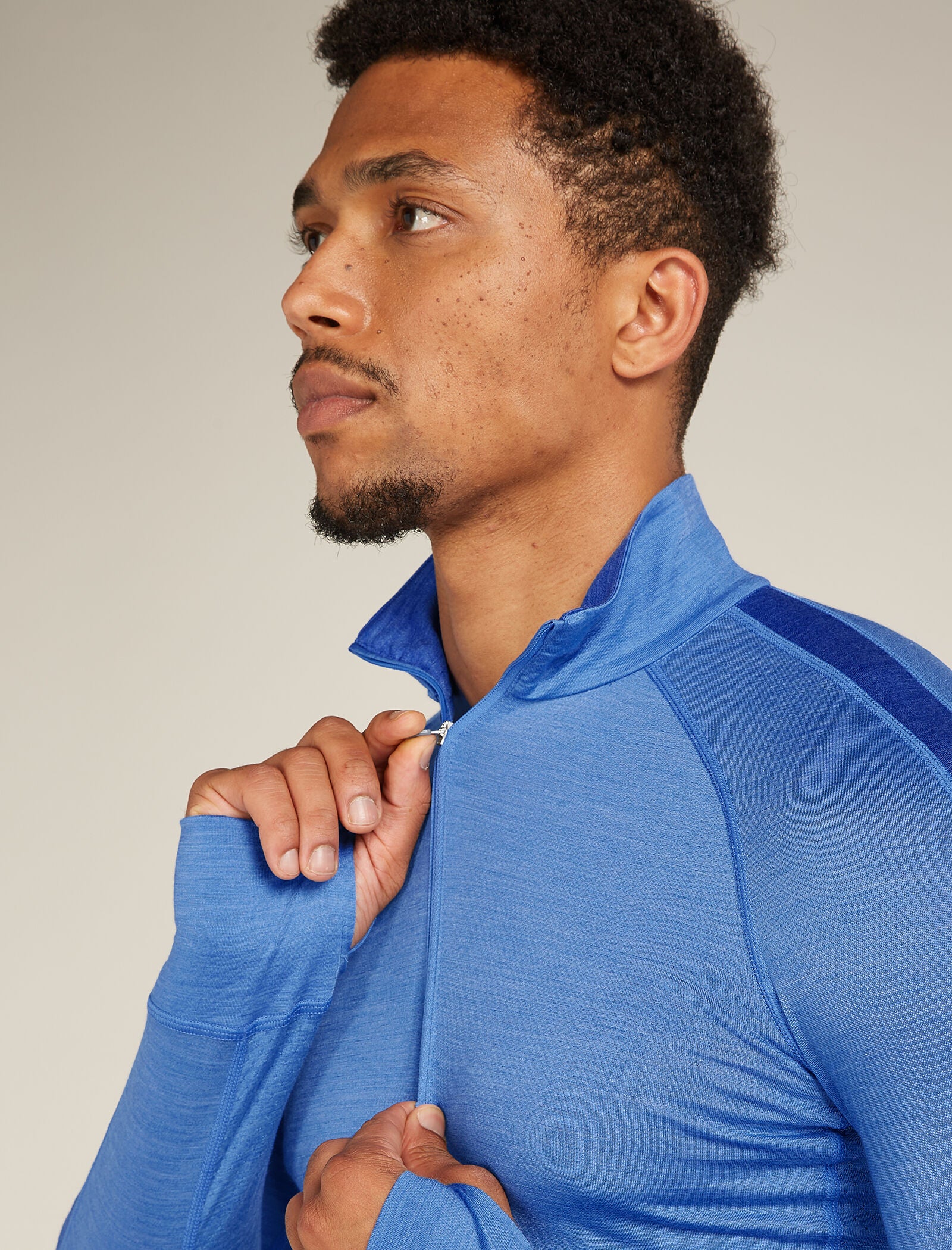 Men's Merino Blend 125 ZoneKnit™ Long Sleeve Half Zip Thermal Top - Image 7