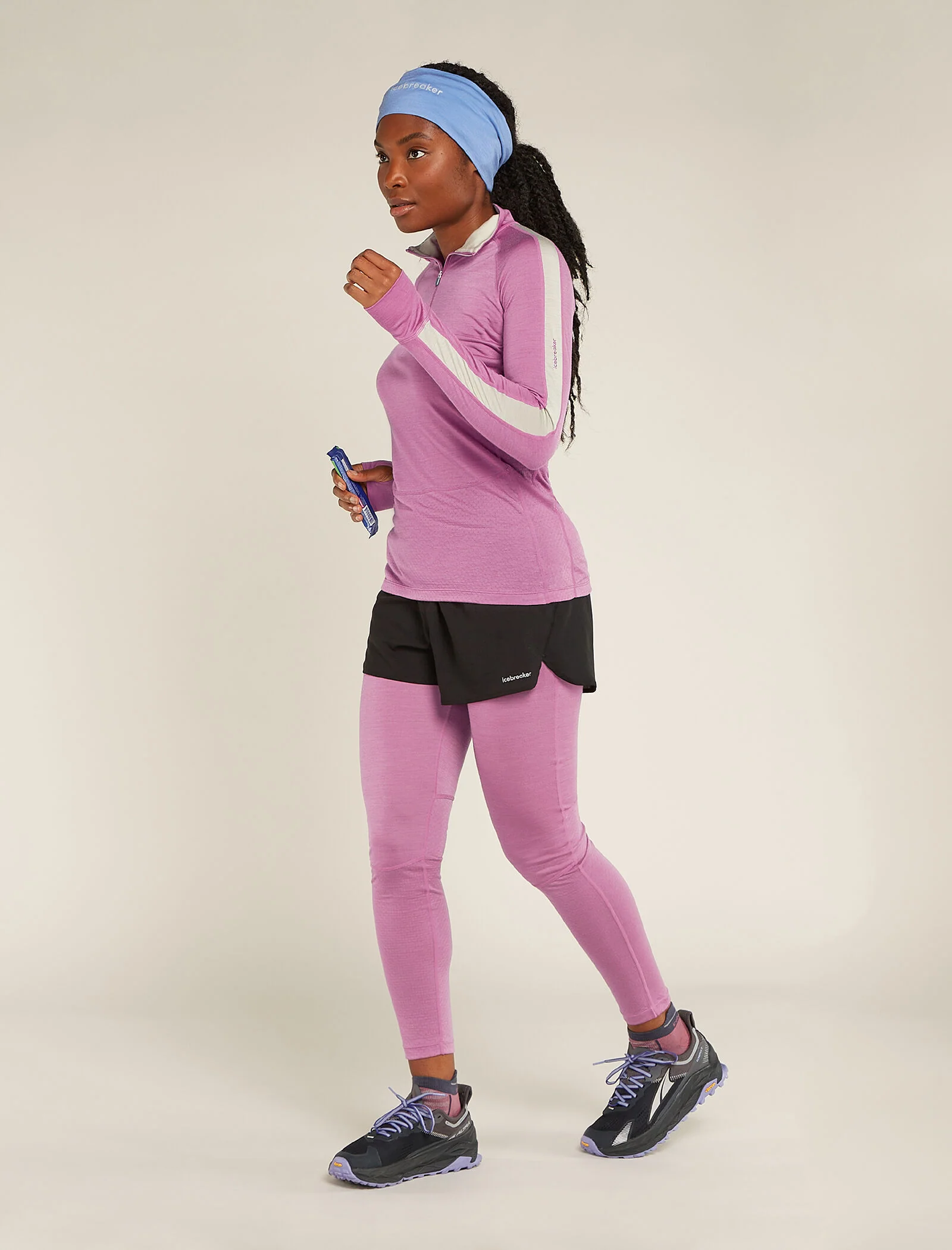Women's Merino Blend 125 ZoneKnit™ Long Sleeve Half Zip Thermal Top - Image 4