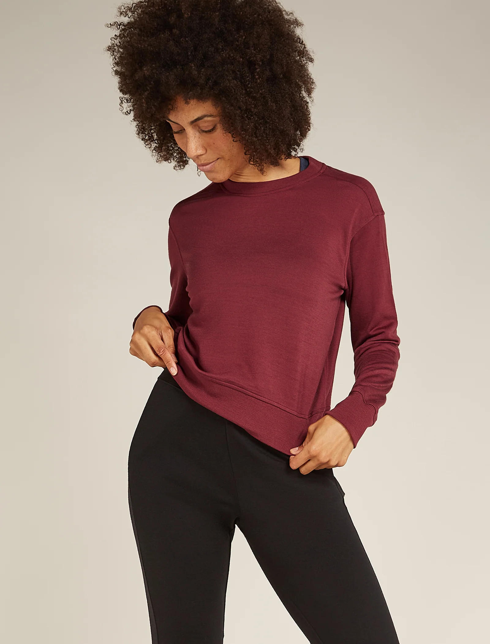 Women's Merino Blend 200 Crush Long Sleeve Sweatshirt - Image 5