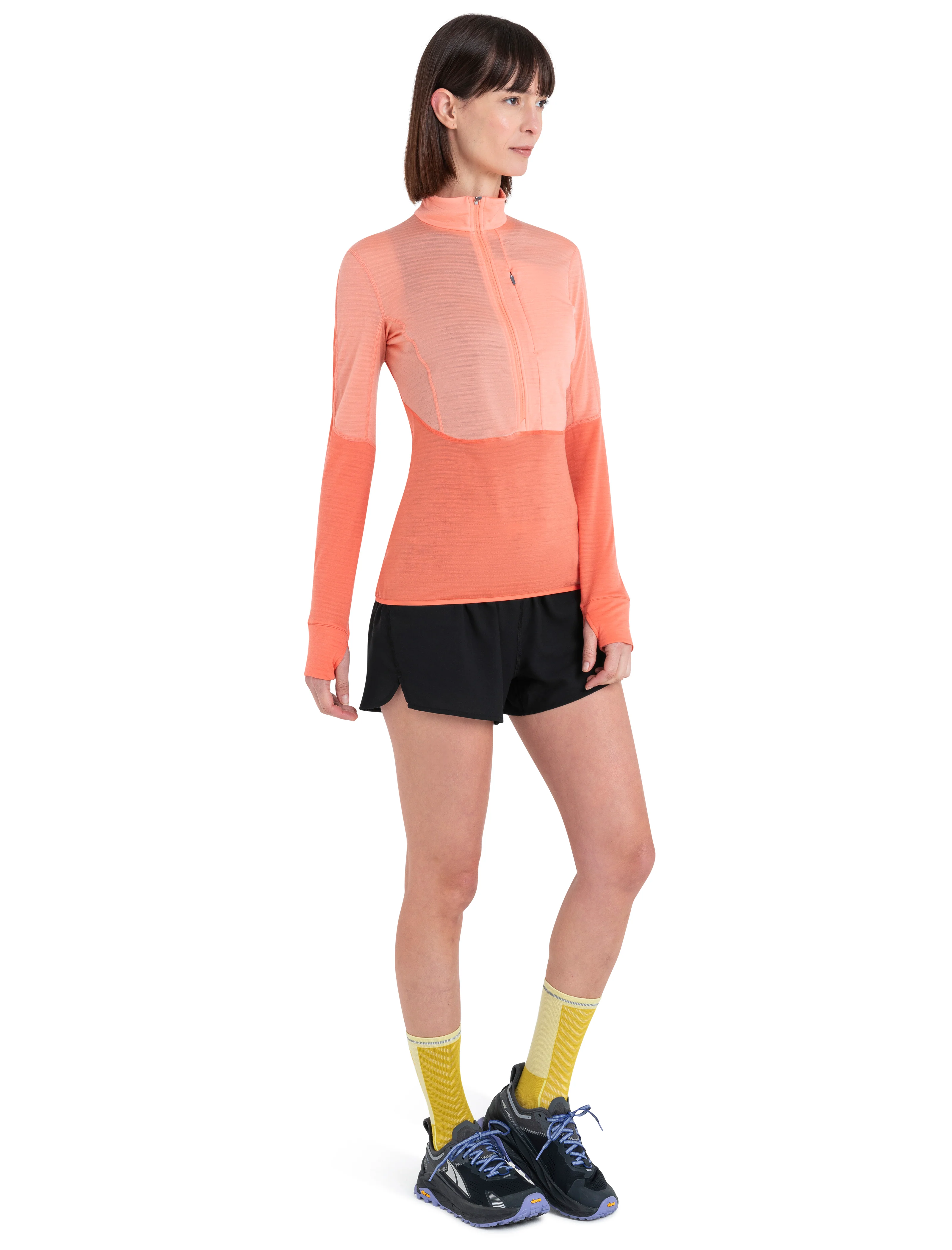 Women's Merino Blend 200 Realfleece™ Descender Long Sleeve Half Zip Jacket - Image 3