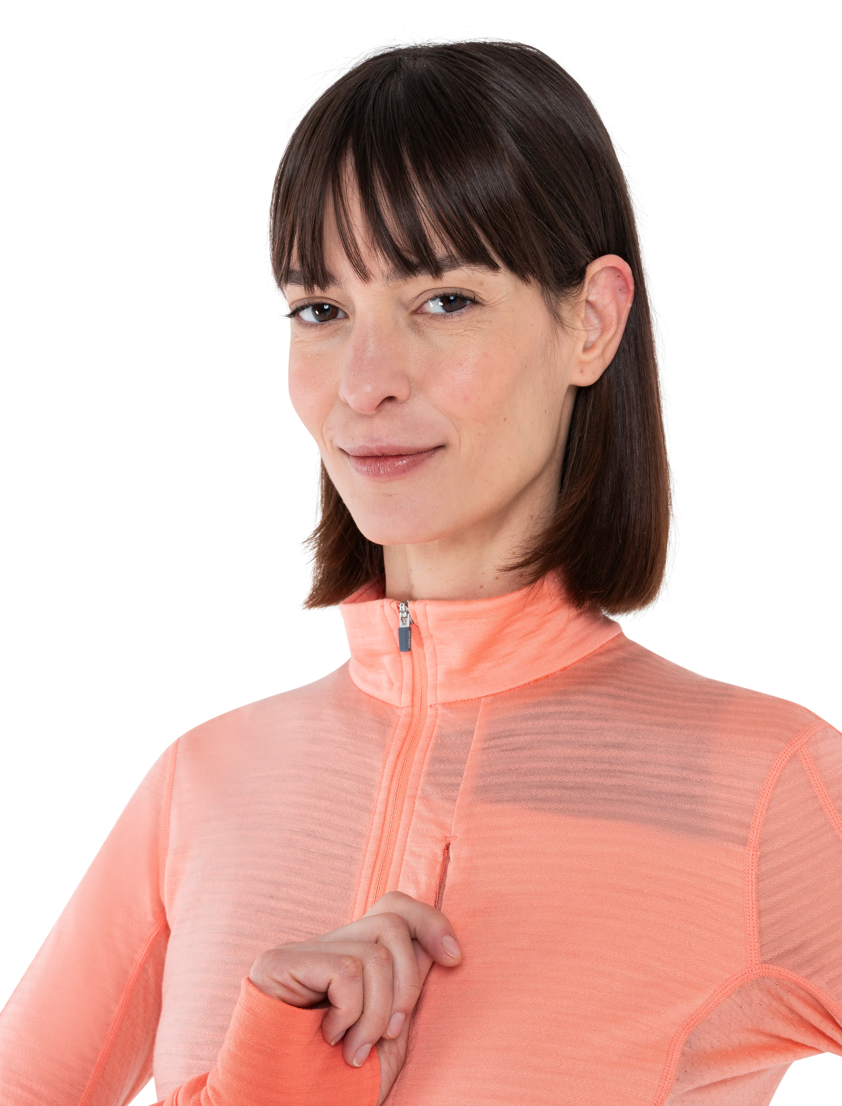 Women's Merino Blend 200 Realfleece™ Descender Long Sleeve Half Zip Jacket - Image 6