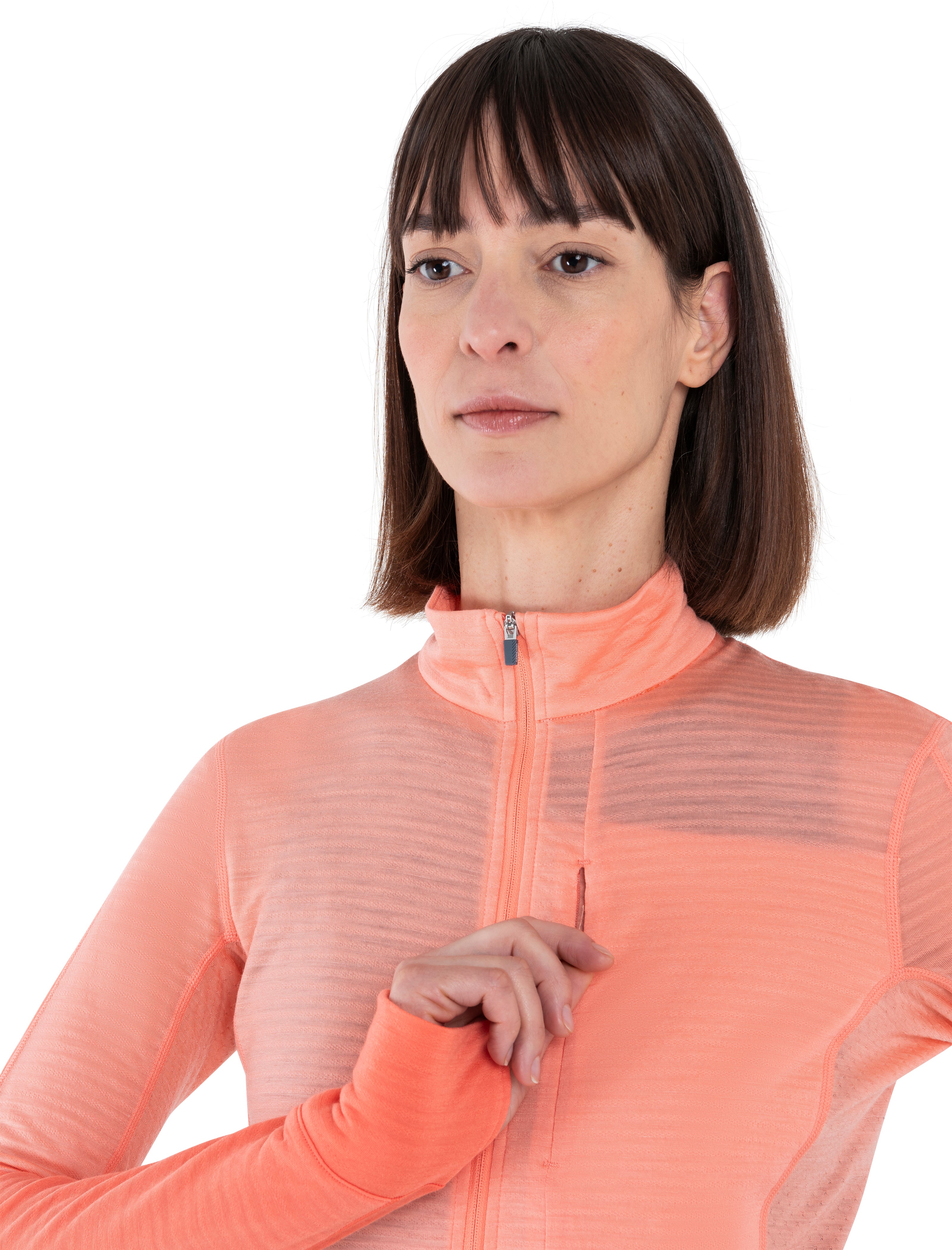 Women's Merino Blend 200 Realfleece™ Descender Long Sleeve Half Zip Jacket - Image 7