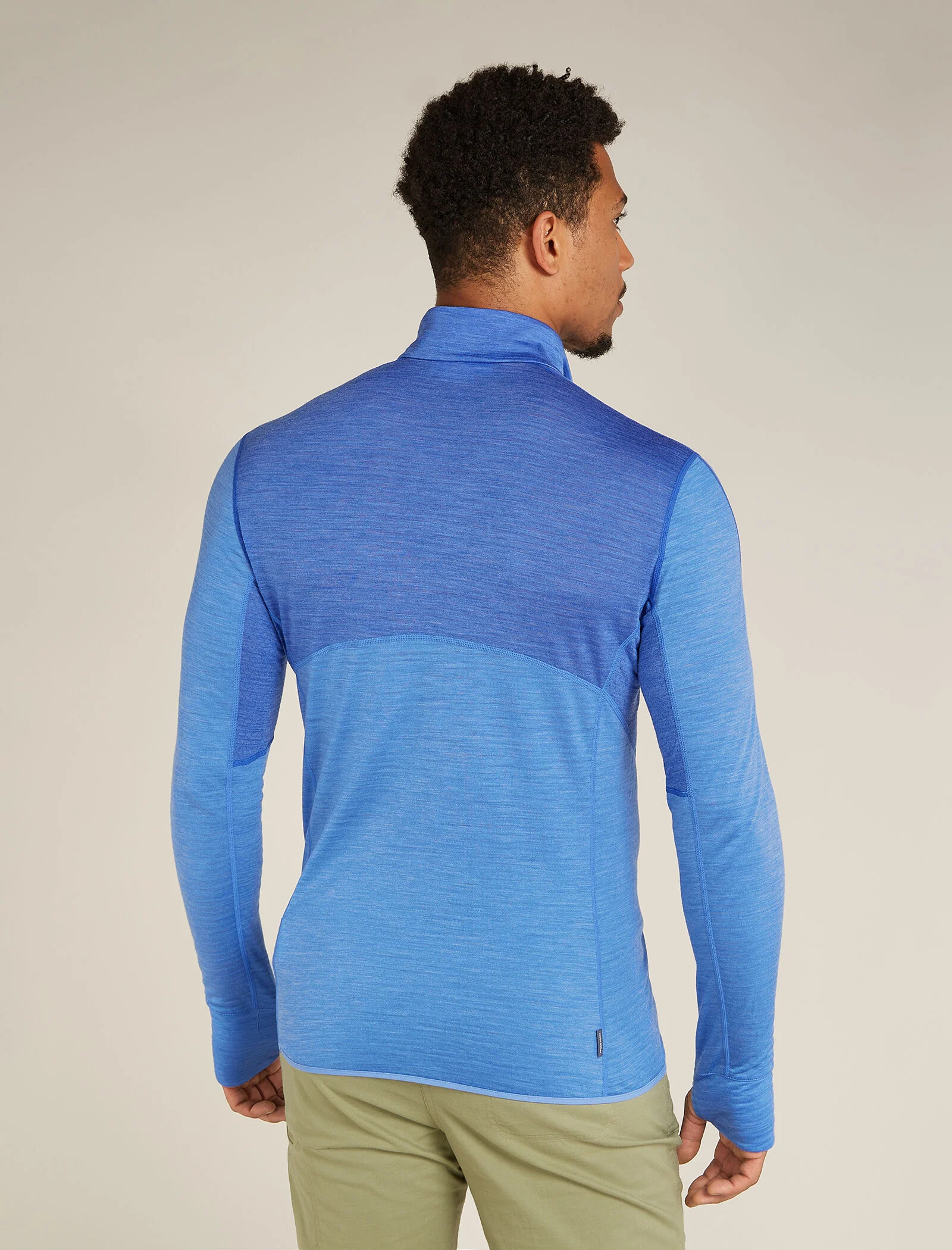 Men's Merino Blend 200 Realfleece™ Descender Long Sleeve Half Zip Top - Image 2