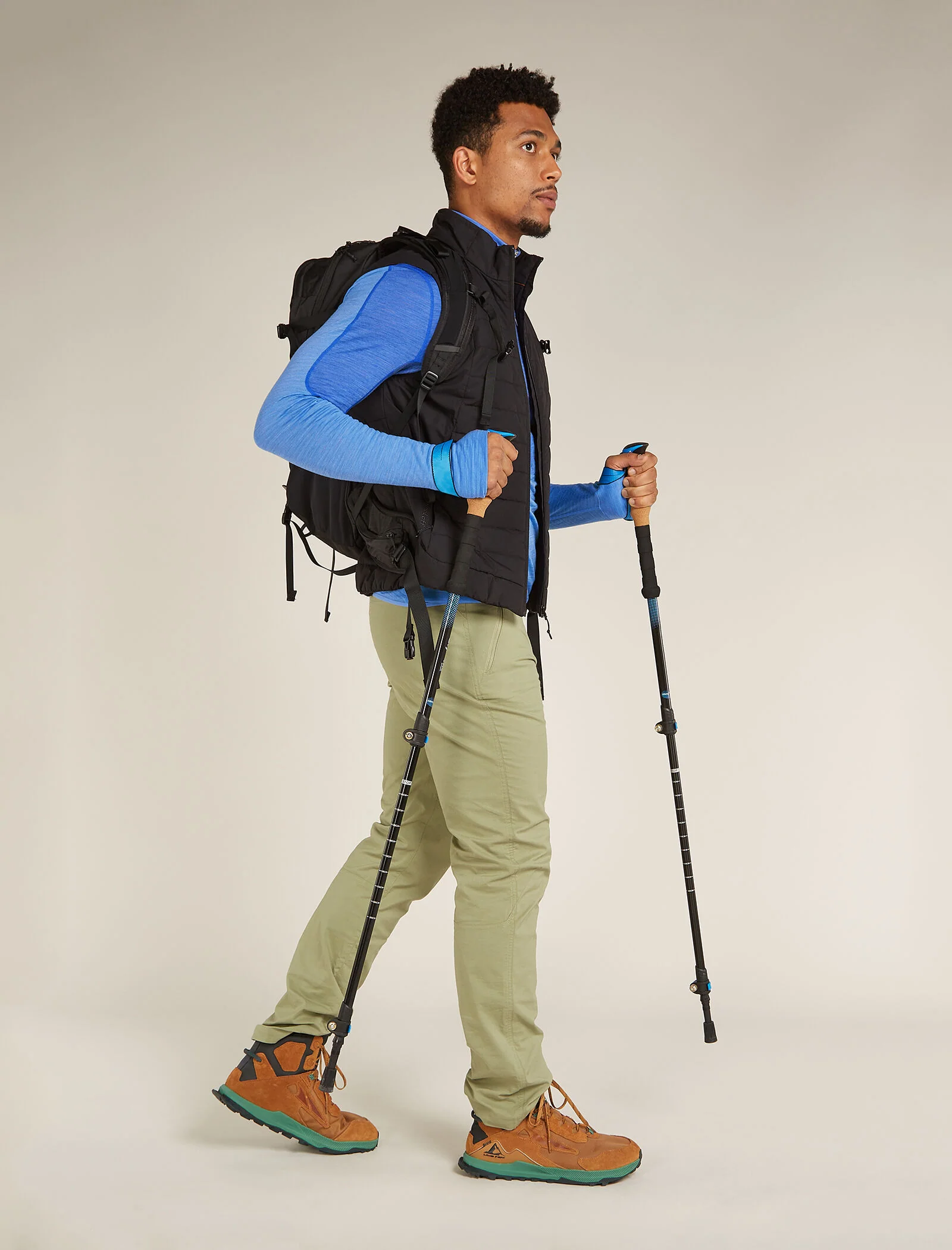 Men's Merino Blend 200 Realfleece™ Descender Long Sleeve Half Zip Top - Image 4