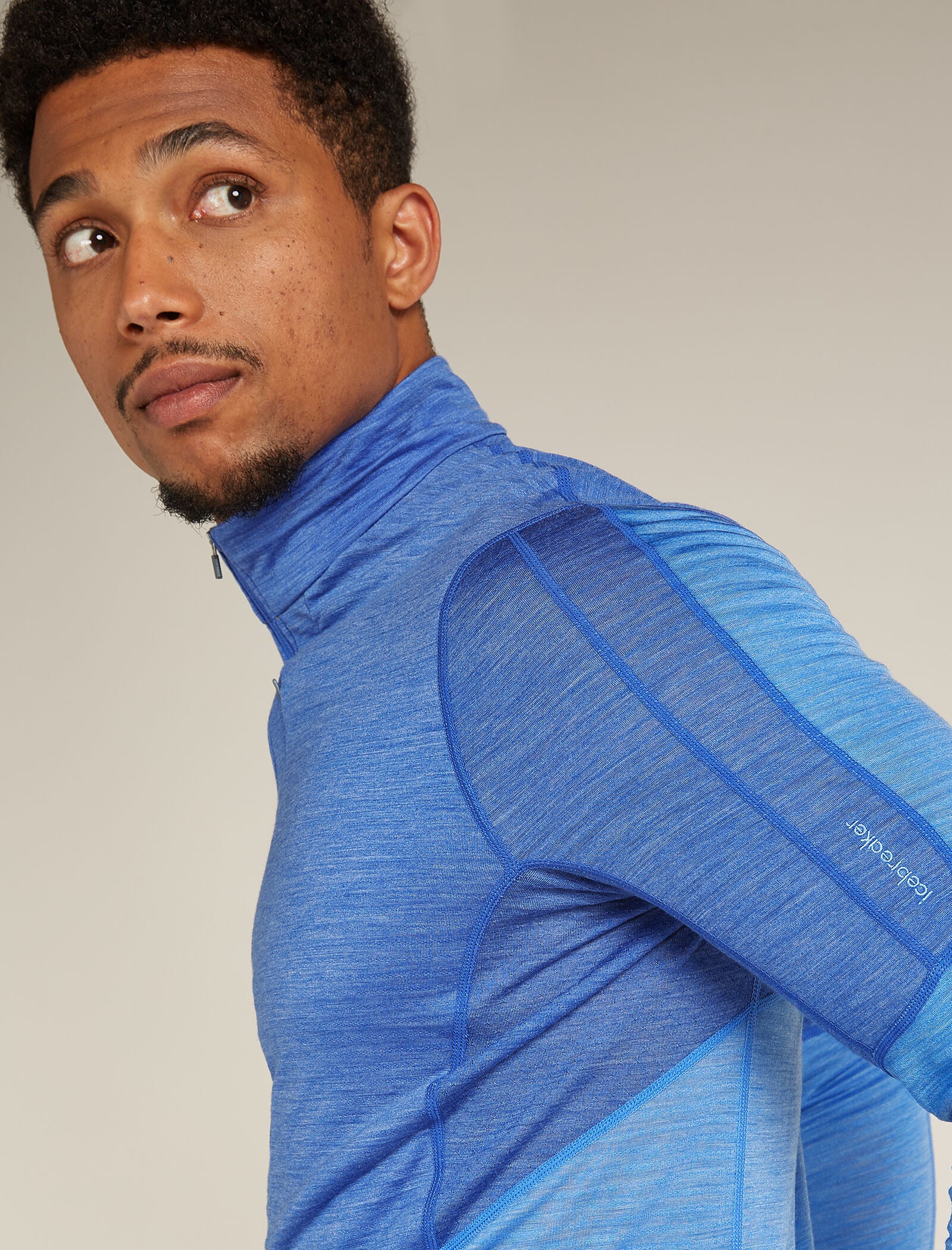 Men's Merino Blend 200 Realfleece™ Descender Long Sleeve Half Zip Top - Image 5