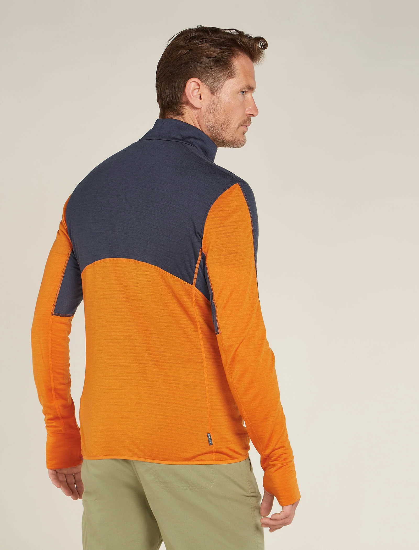 Men's Merino Blend 200 Realfleece™ Descender Long Sleeve Half Zip Top - Image 2