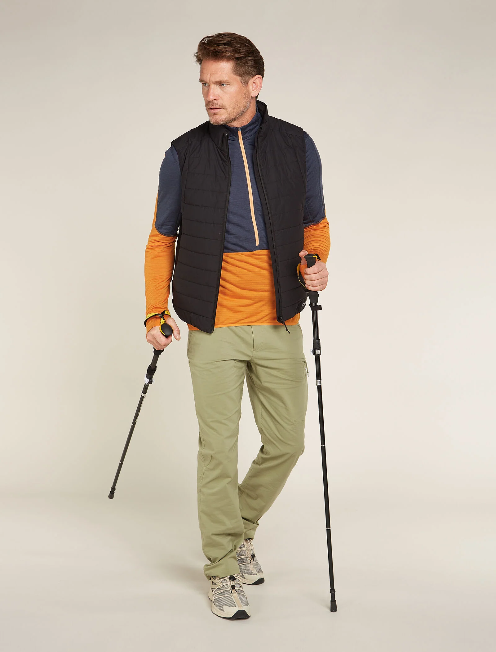Men's Merino Blend 200 Realfleece™ Descender Long Sleeve Half Zip Top - Image 4