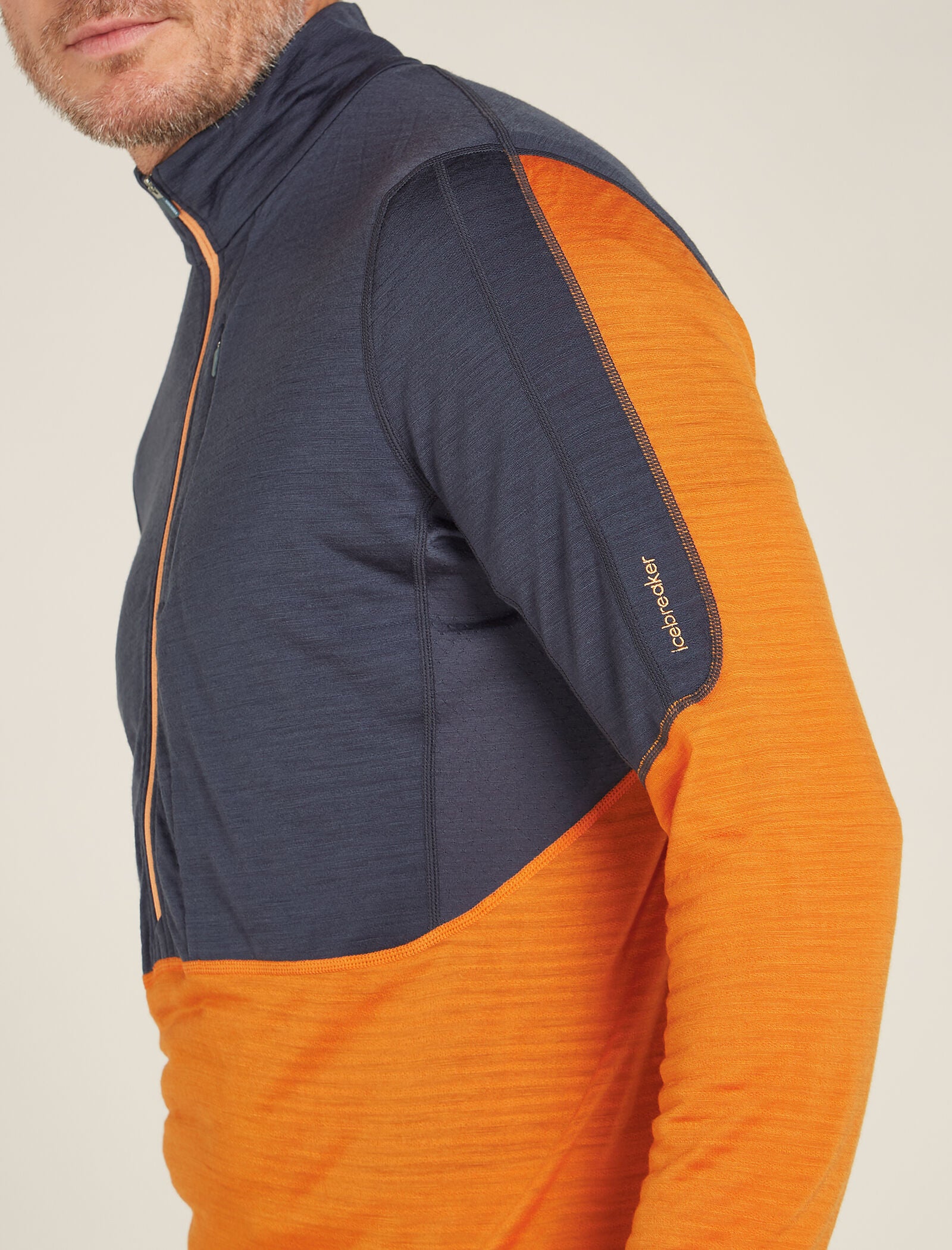 Men's Merino Blend 200 Realfleece™ Descender Long Sleeve Half Zip Top - Image 5