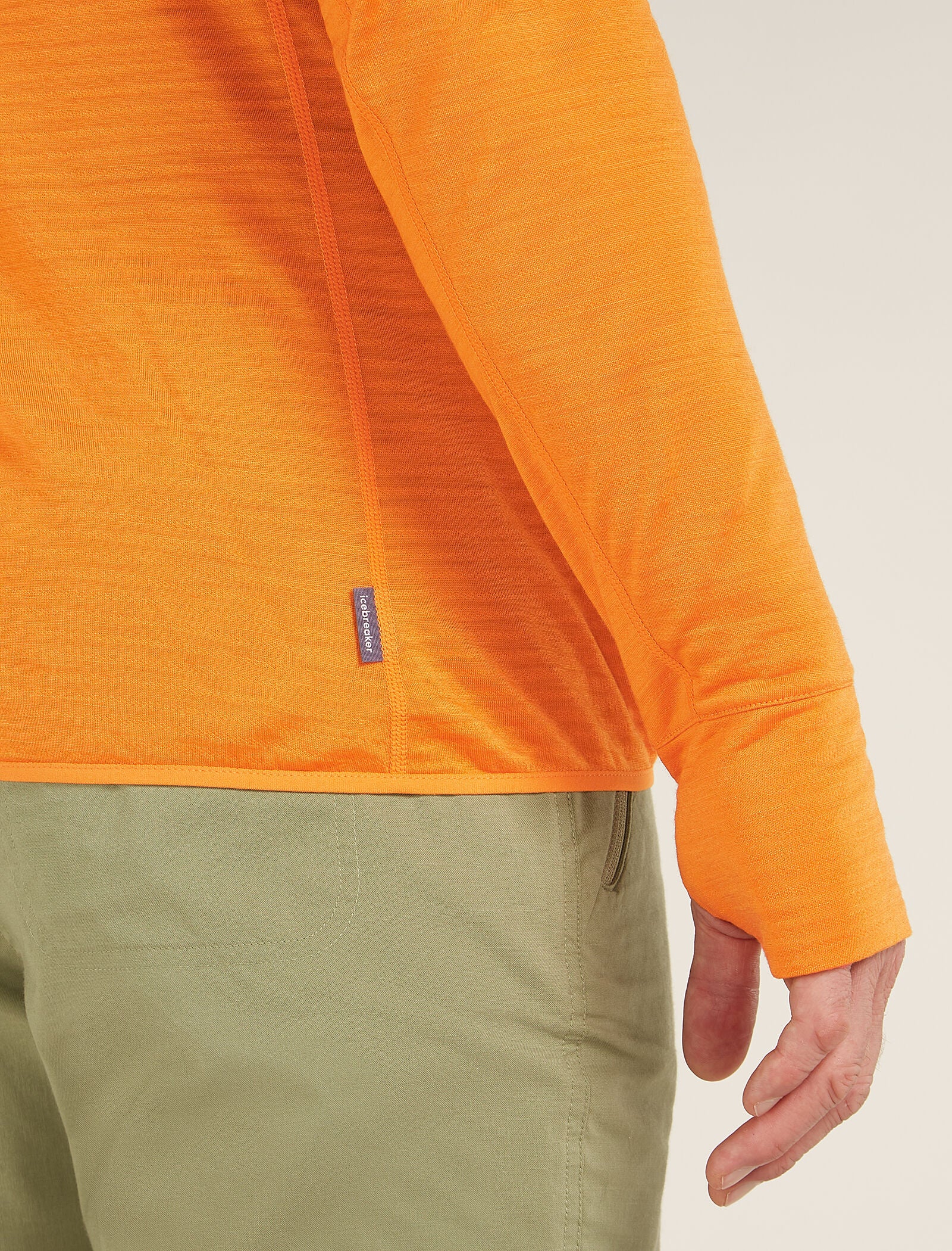 Men's Merino Blend 200 Realfleece™ Descender Long Sleeve Half Zip Top - Image 6