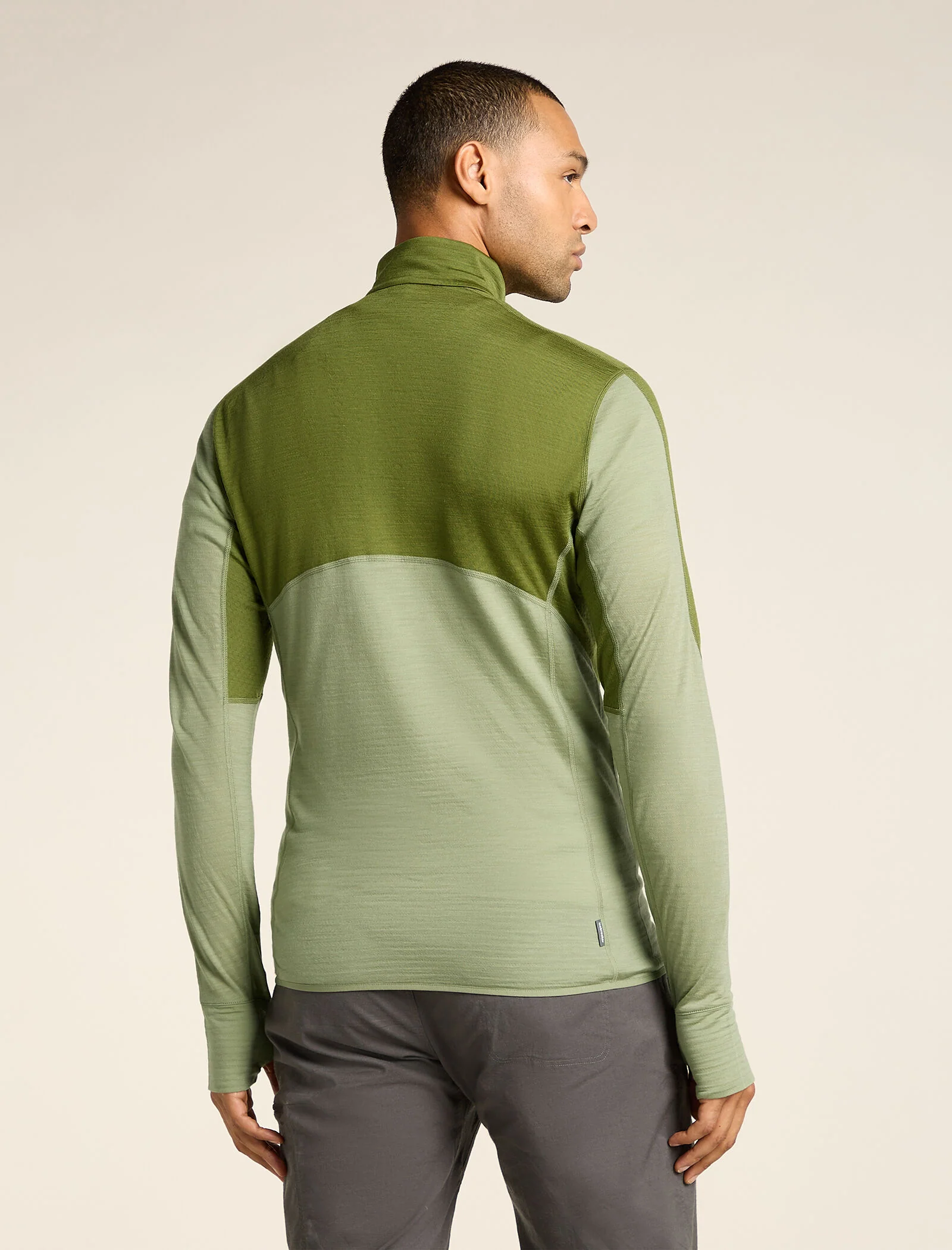 Men's Merino Blend 200 Realfleece™ Descender Long Sleeve Half Zip Top - Image 2